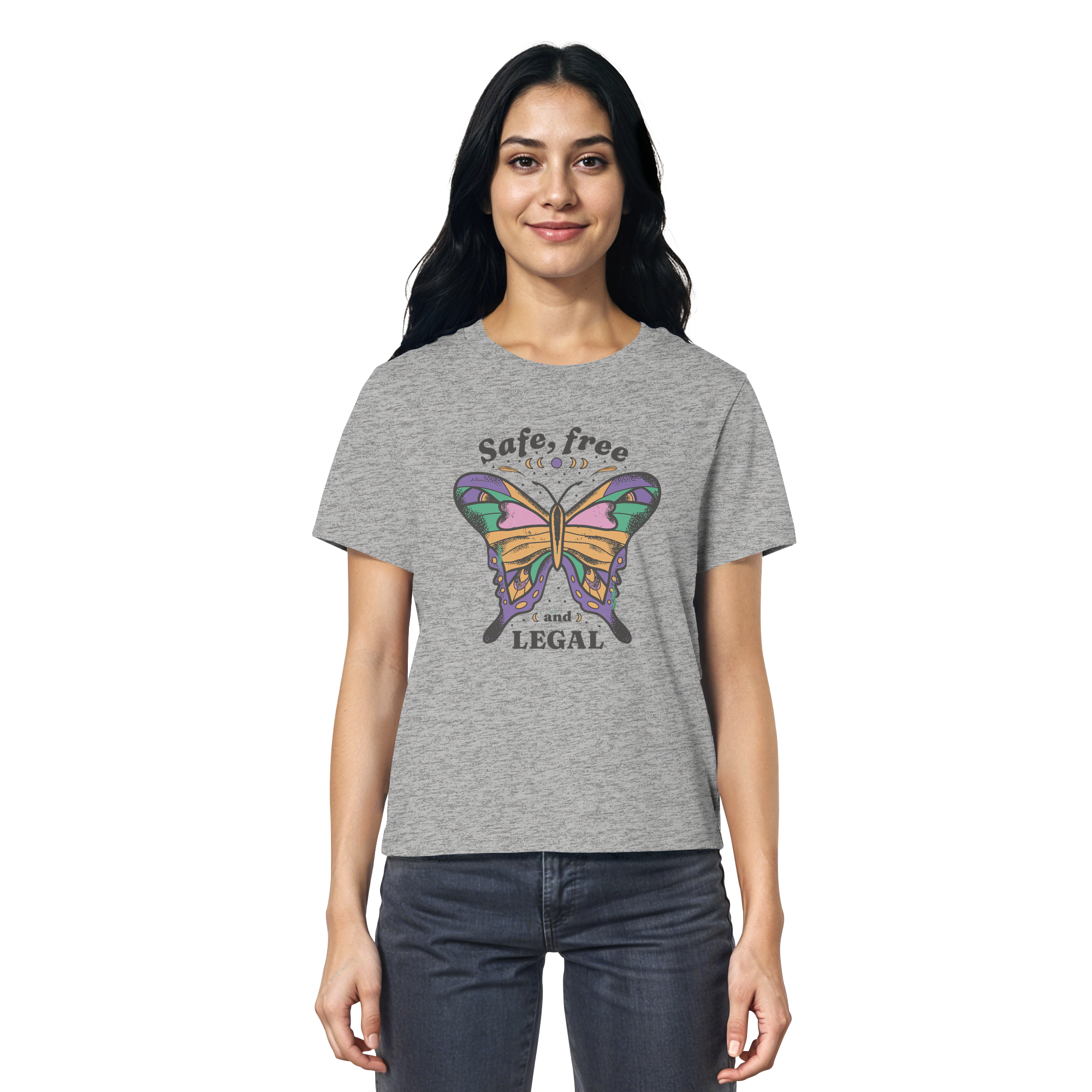 Safe Free Legal "Schmetterling Edition" - Ladies Organic Shirt