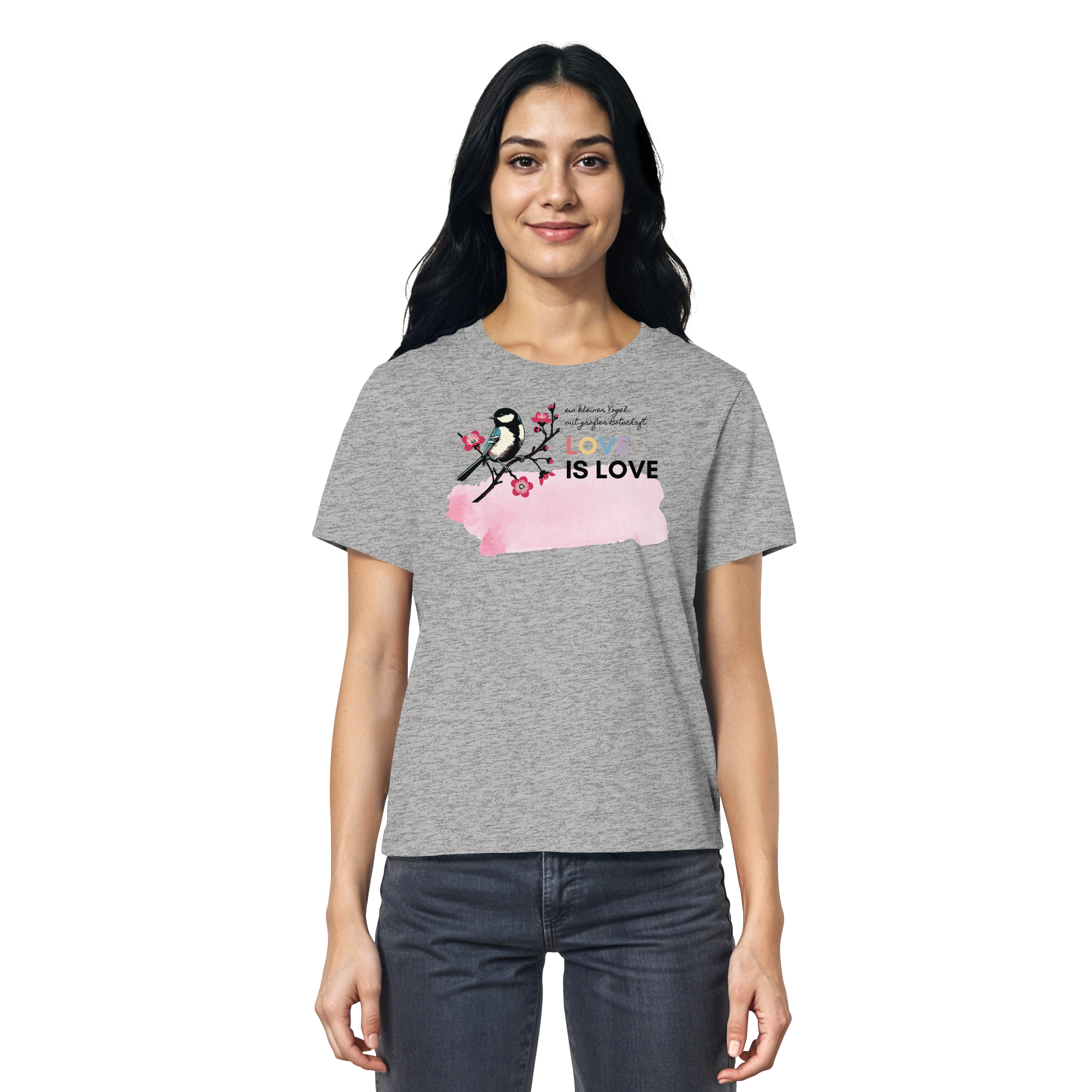 Kleine Flügel, große Botschaft - Ladies Organic Shirt