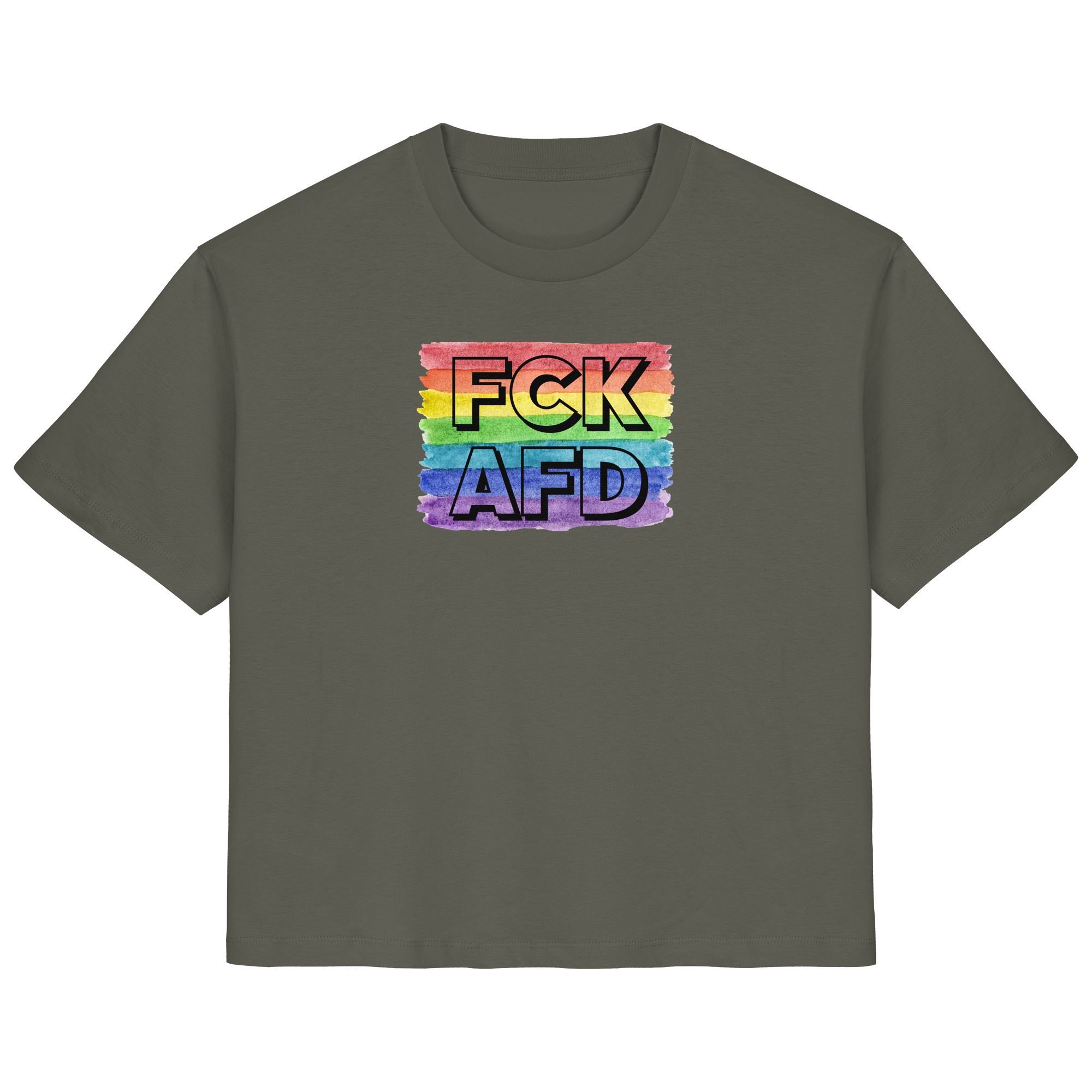FCK AFD "Rainbow Resistance Edition" - Ladies Organic Shirt