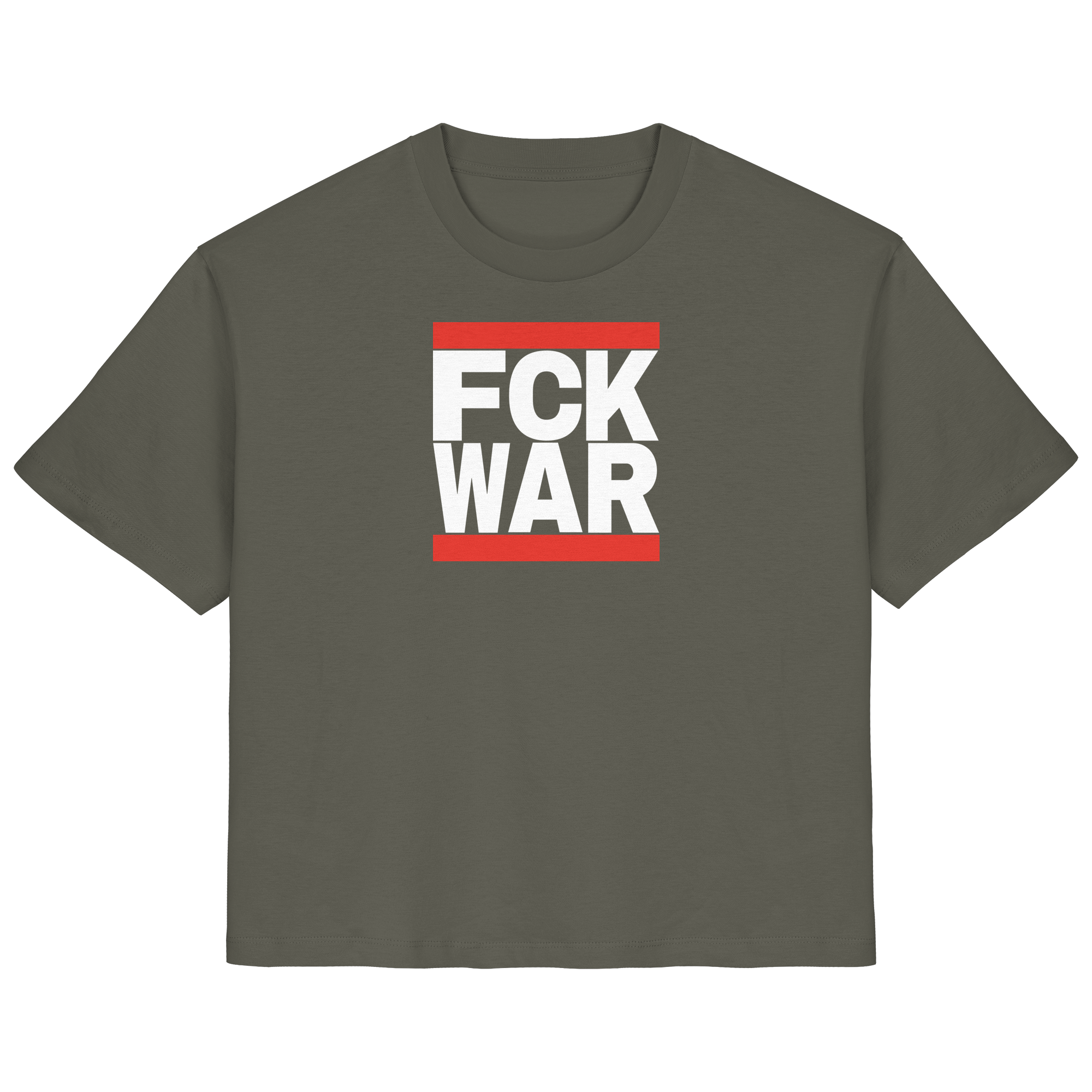 FCK WAR (weiße Schrift) - Ladies Organic Shirt