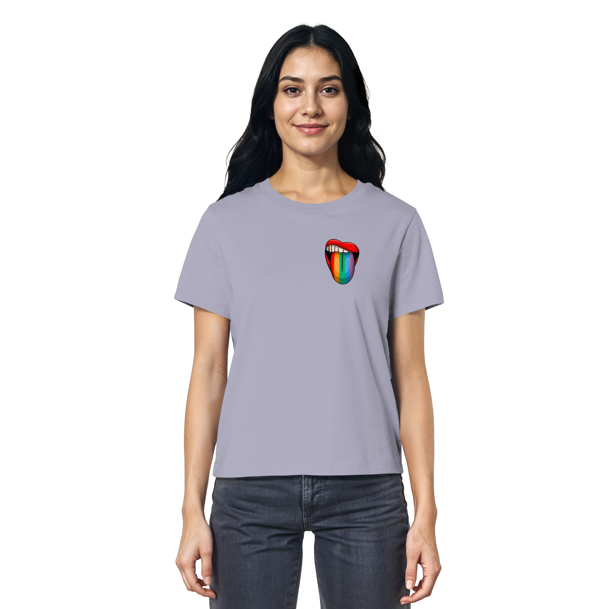 Speak Up or Shut Up Backprint - Ladies Organic Shirt