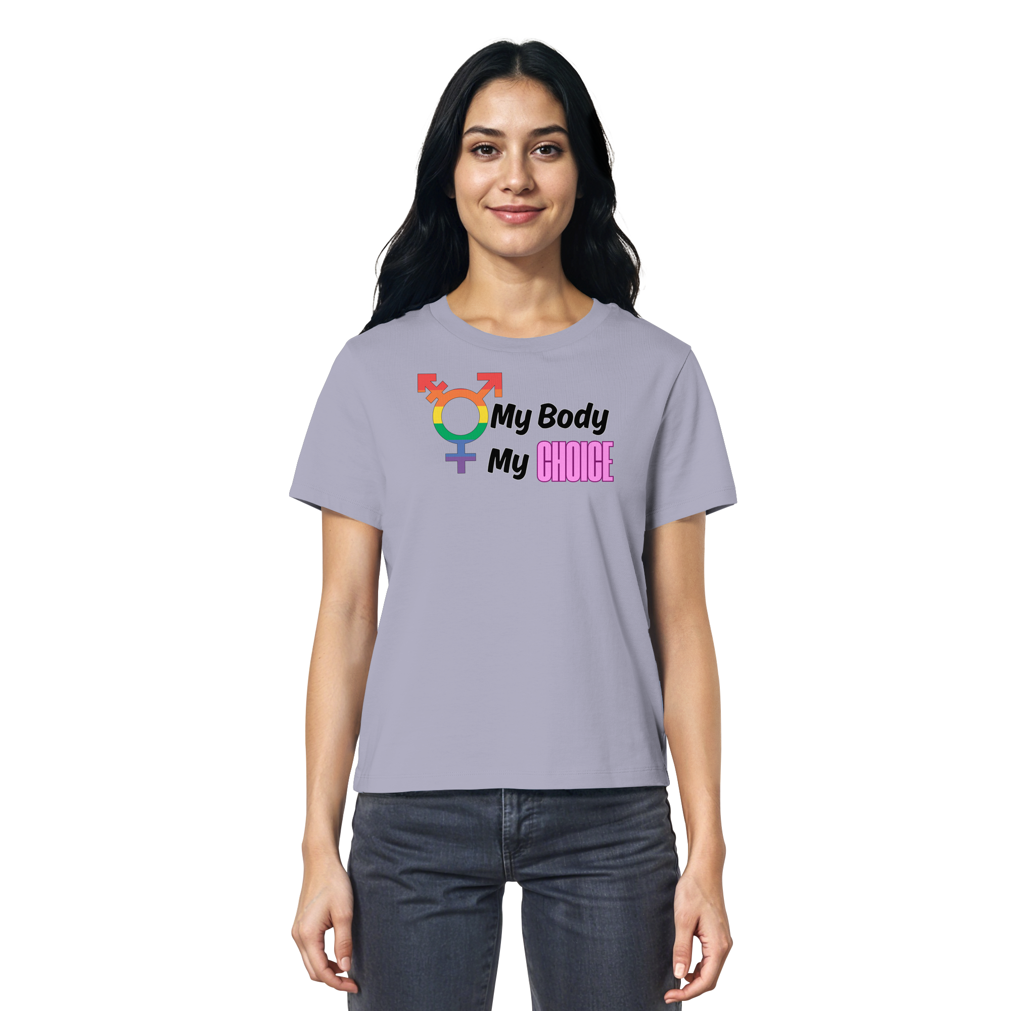 My Body My Choice "Rainbow Resistance Edition" - Ladies Organic Shirt
