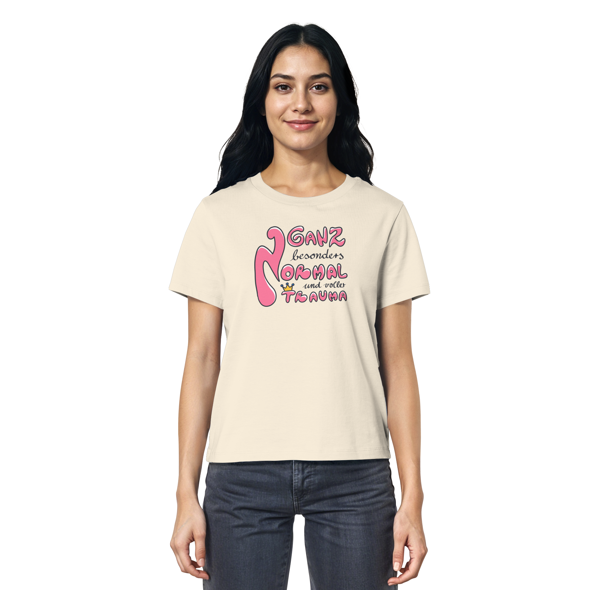 Ganz besonders Normal und voller Trauma "Pinke Edition" - Ladies Organic Shirt