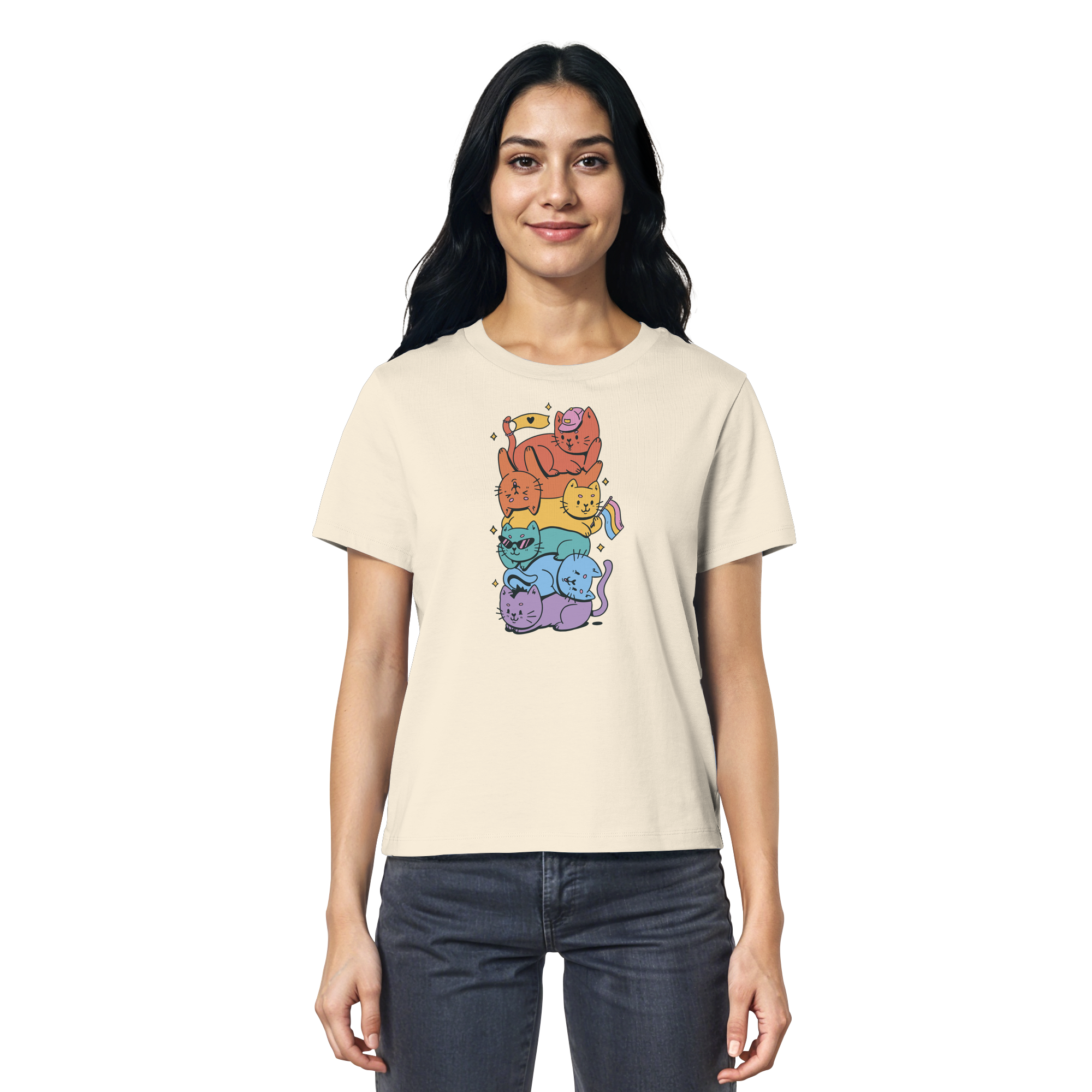 LGBTQ+ Katzen - Ladies Organic Shirt