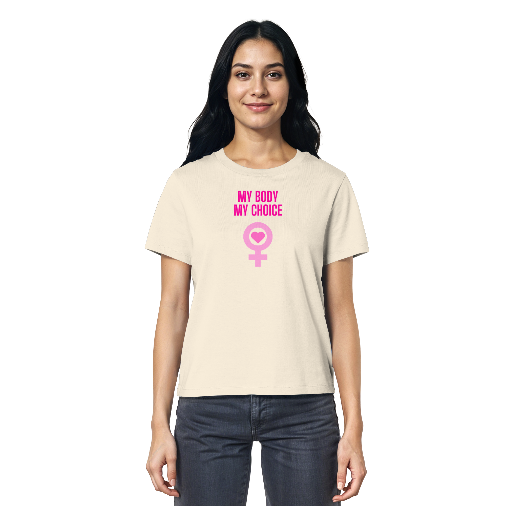 My Body My Choice "Pink Power Edition" - Ladies Organic Shirt