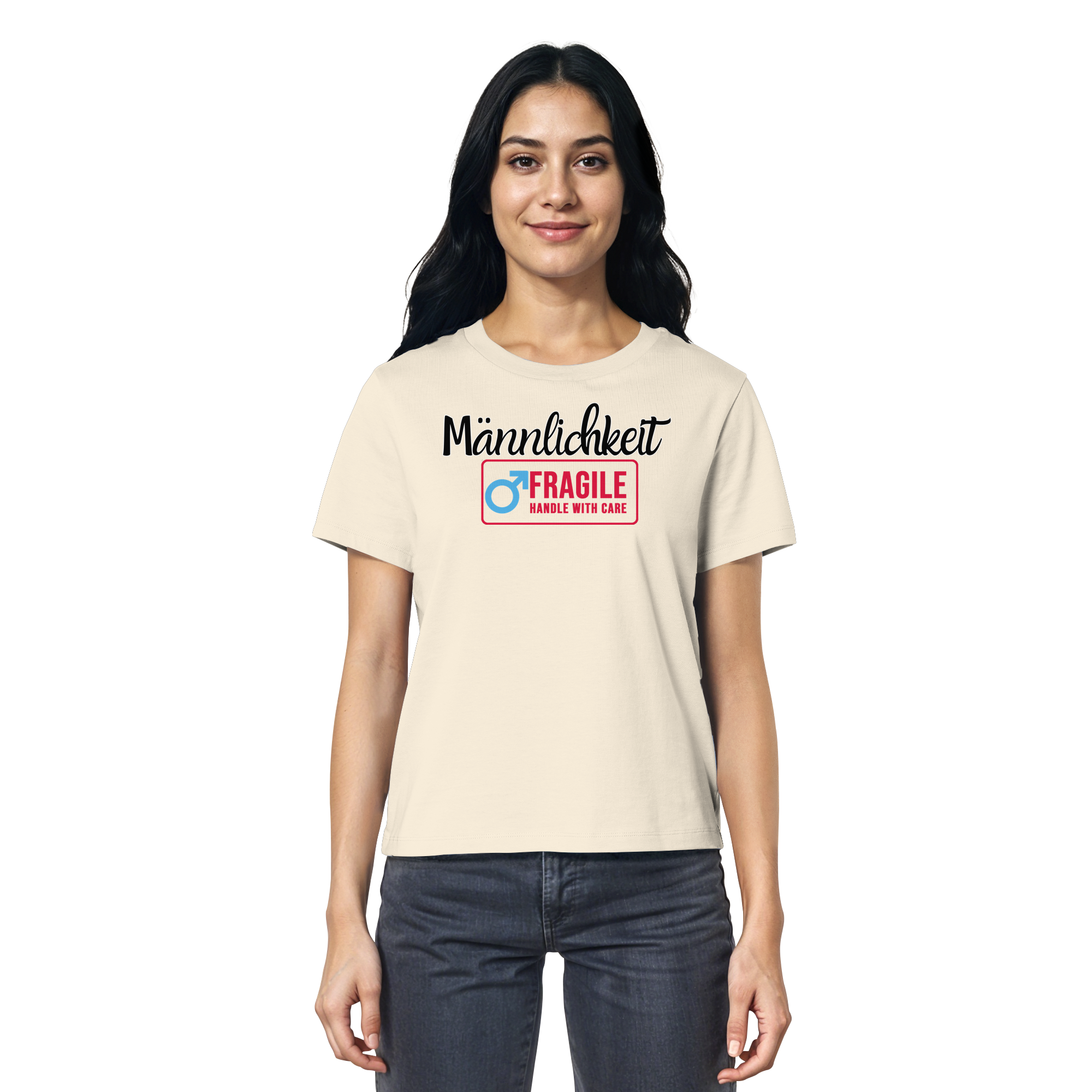 Männlichkeit: Handle with Care - Ladies Organic Shirt
