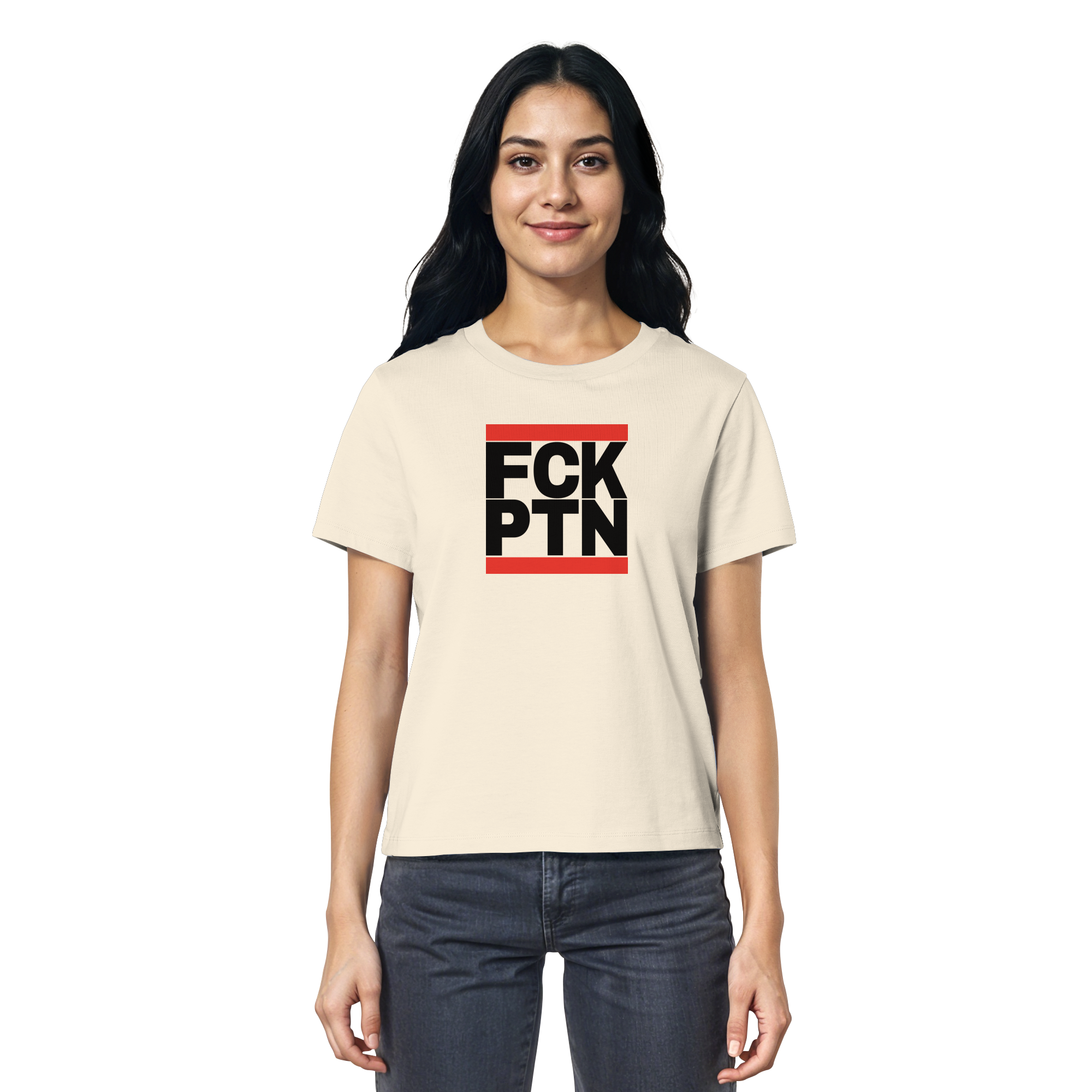 FCK PTN (schwarze Schrift) - Ladies Organic Shirt