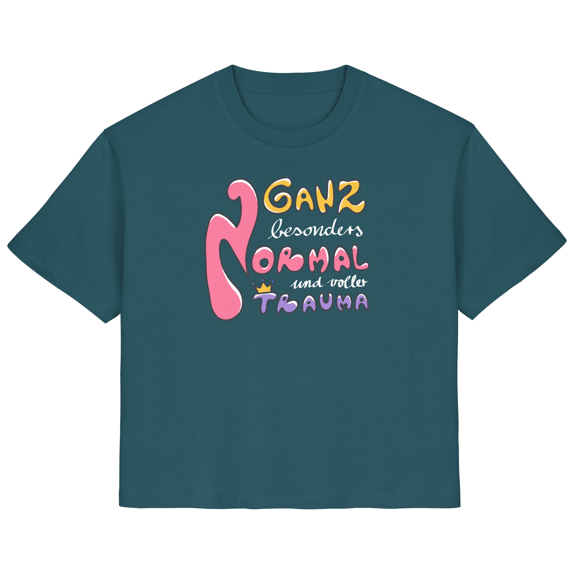 Ganz besonders Normal und voller Trauma "Bunte Edition" - Ladies Organic Shirt