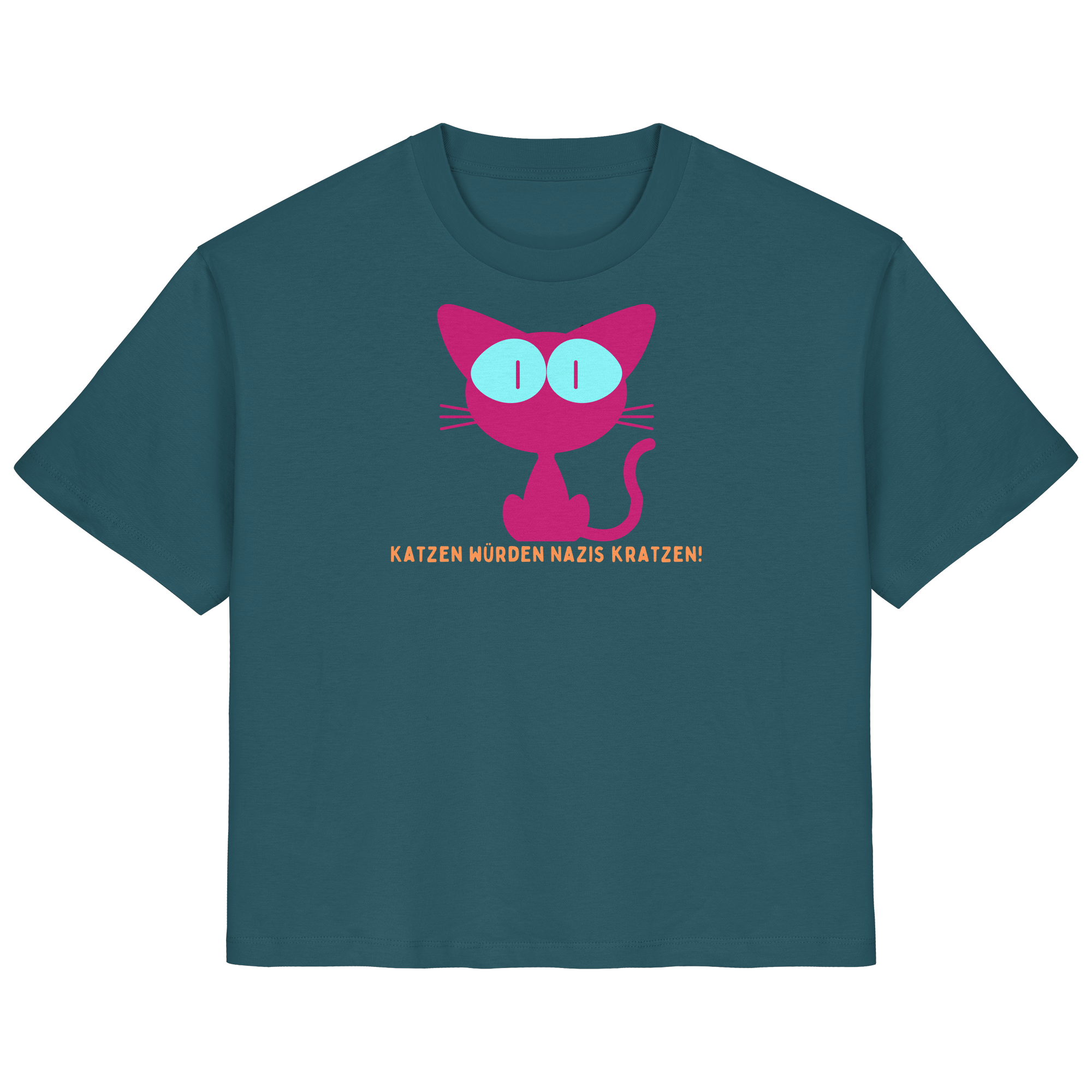 Katzen würden Nazis kratzen - Ladies Organic Shirt