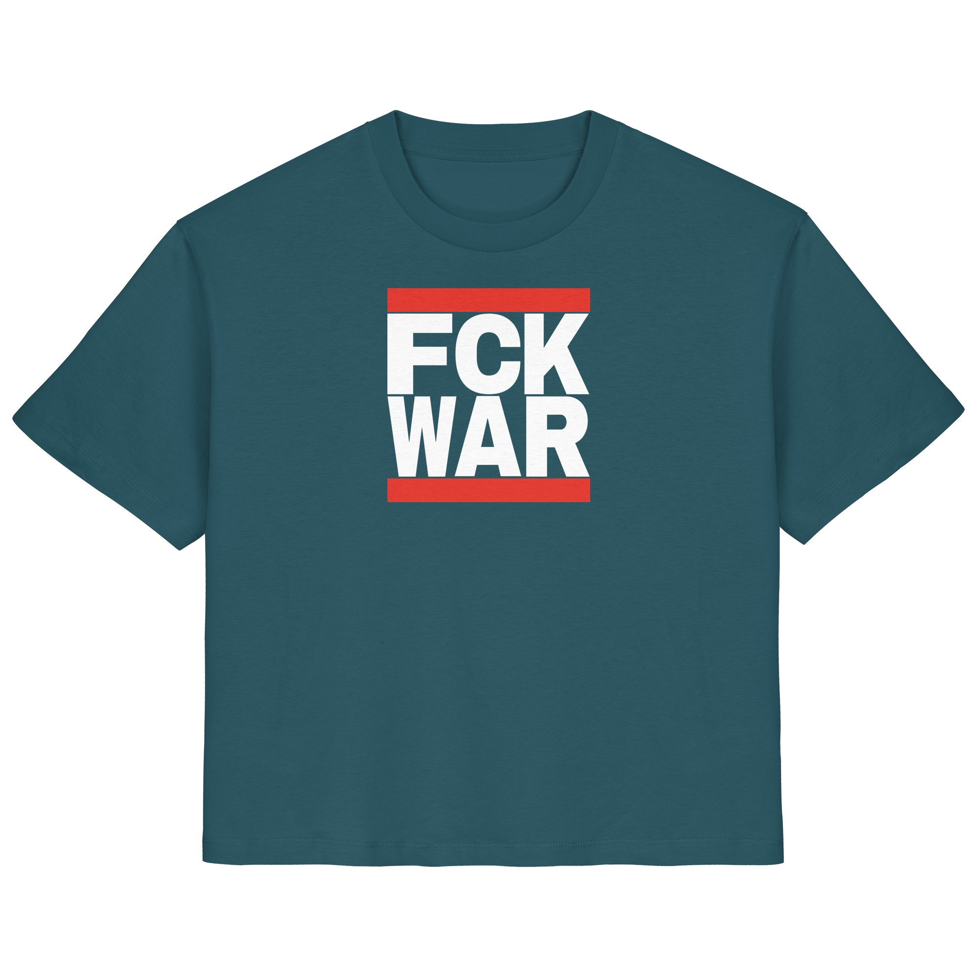 FCK WAR (weiße Schrift) - Ladies Organic Shirt