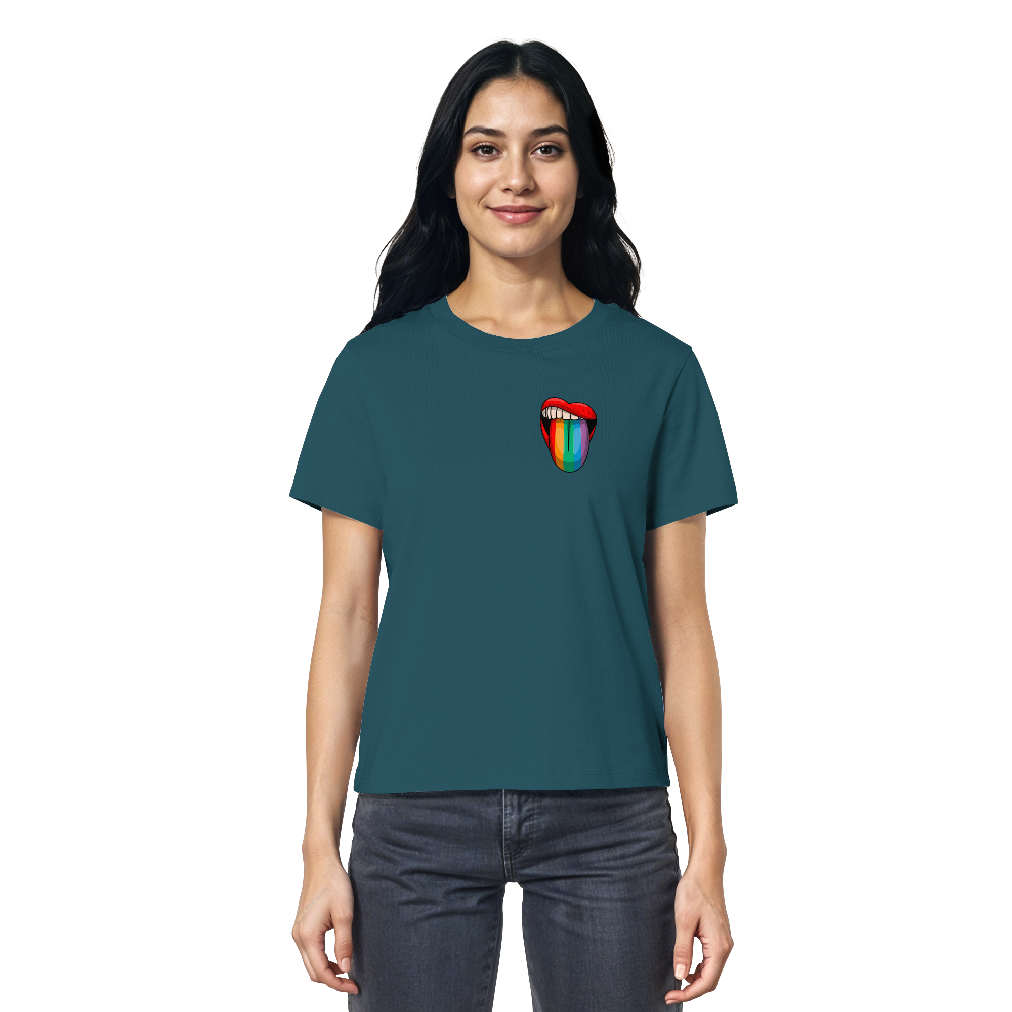 Speak Up or Shut Up Backprint - Ladies Organic Shirt