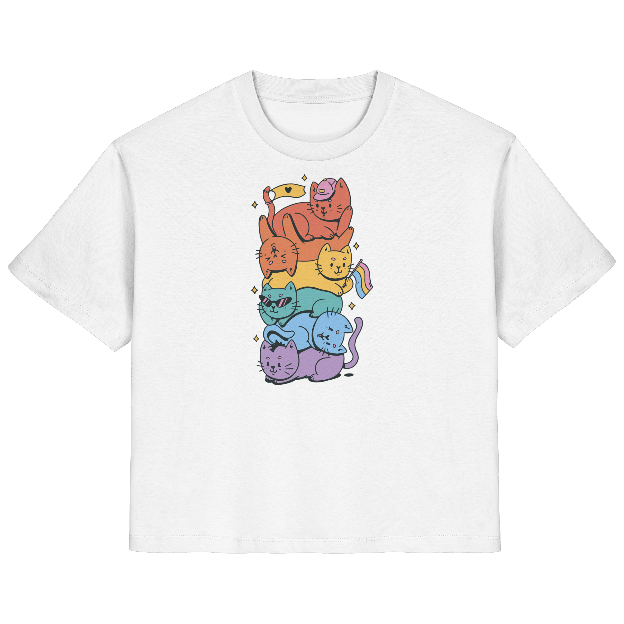 LGBTQ+ Katzen - Ladies Organic Shirt