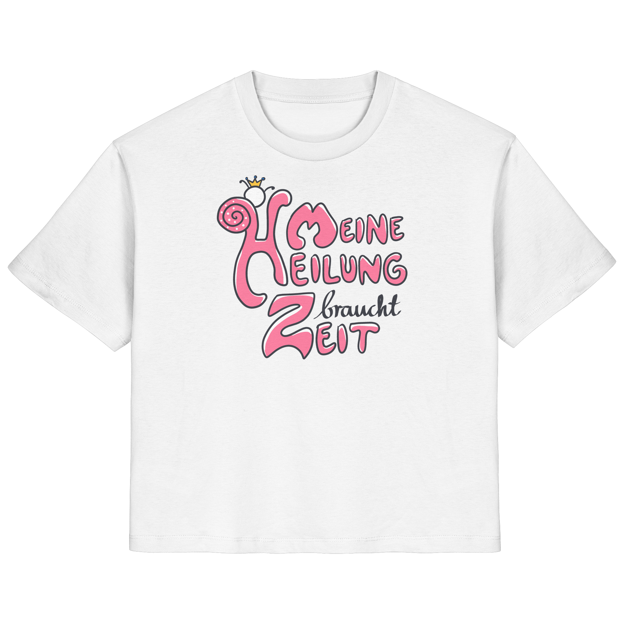 Meine Heilung braucht Zeit "Pinke Edition" - Ladies Organic Shirt