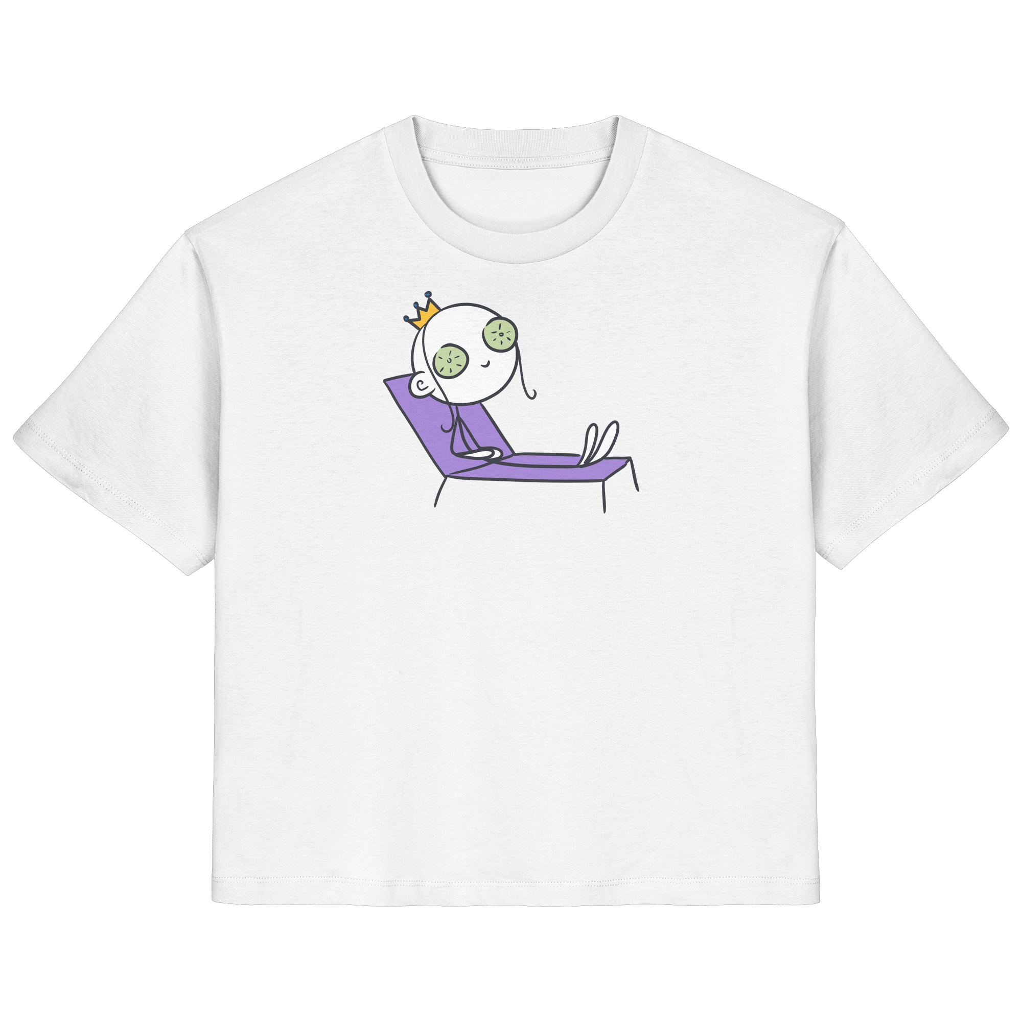 Seelenmännchen "Chill Out Edition" Frontprint - Ladies Organic Shirt