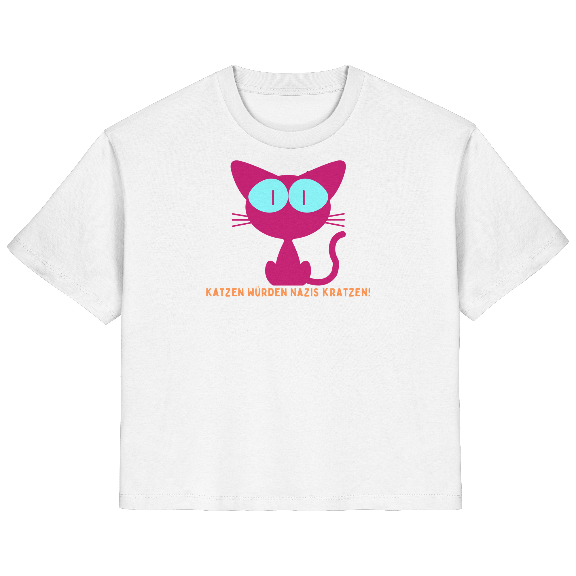 Katzen würden Nazis kratzen - Ladies Organic Shirt