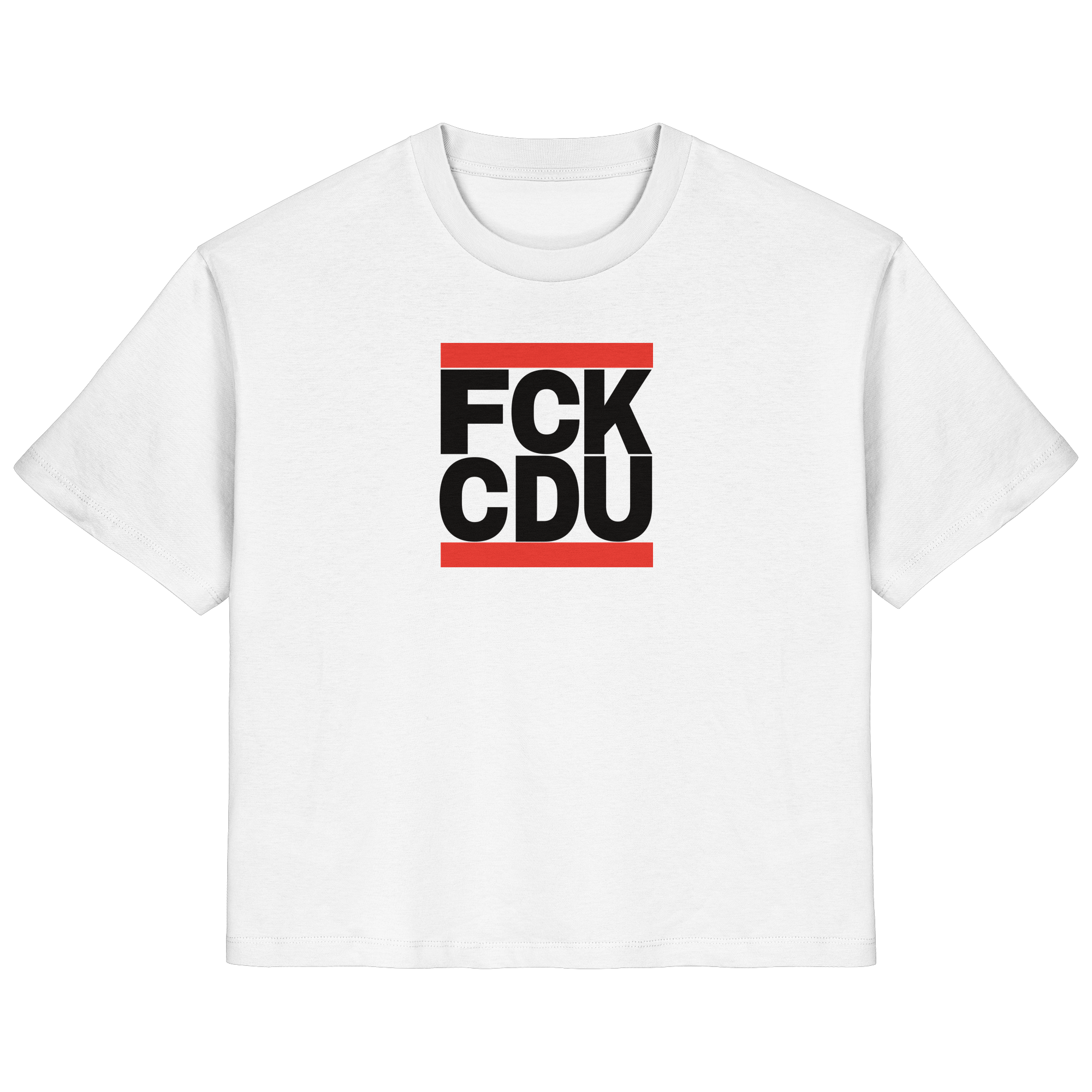 FCK CDU (schwarze Schrift) - Ladies Organic Shirt