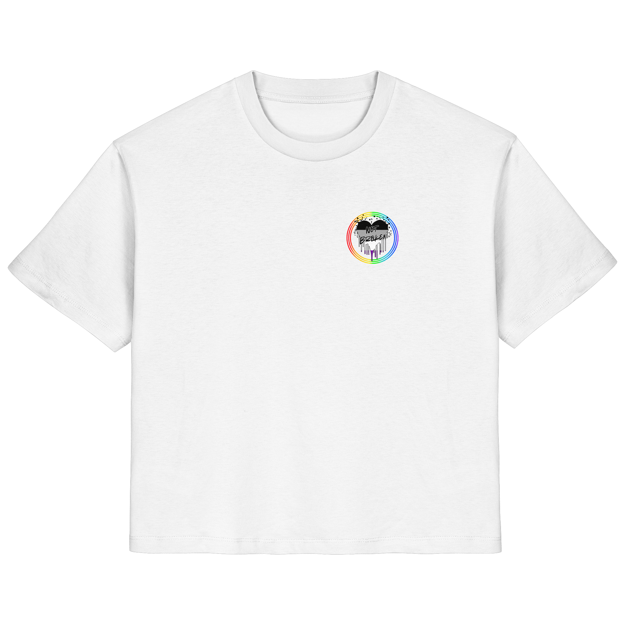 Asexual Not Broken "Regenbogenkreis Edition" - Ladies Organic Shirt