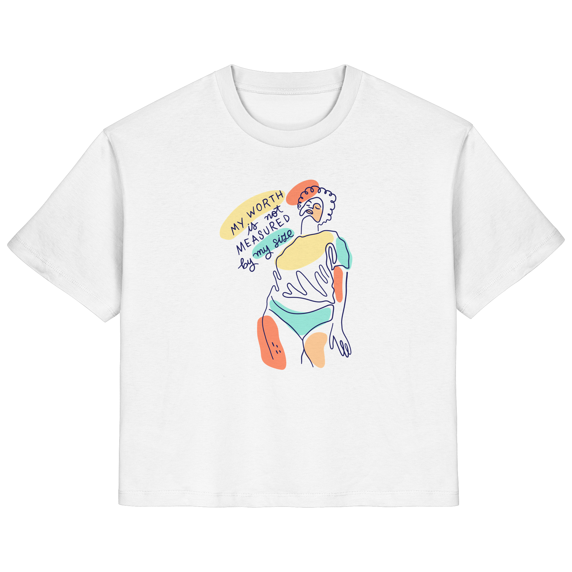 My Worth is not Measured by my Size - Ladies Organic Shirt