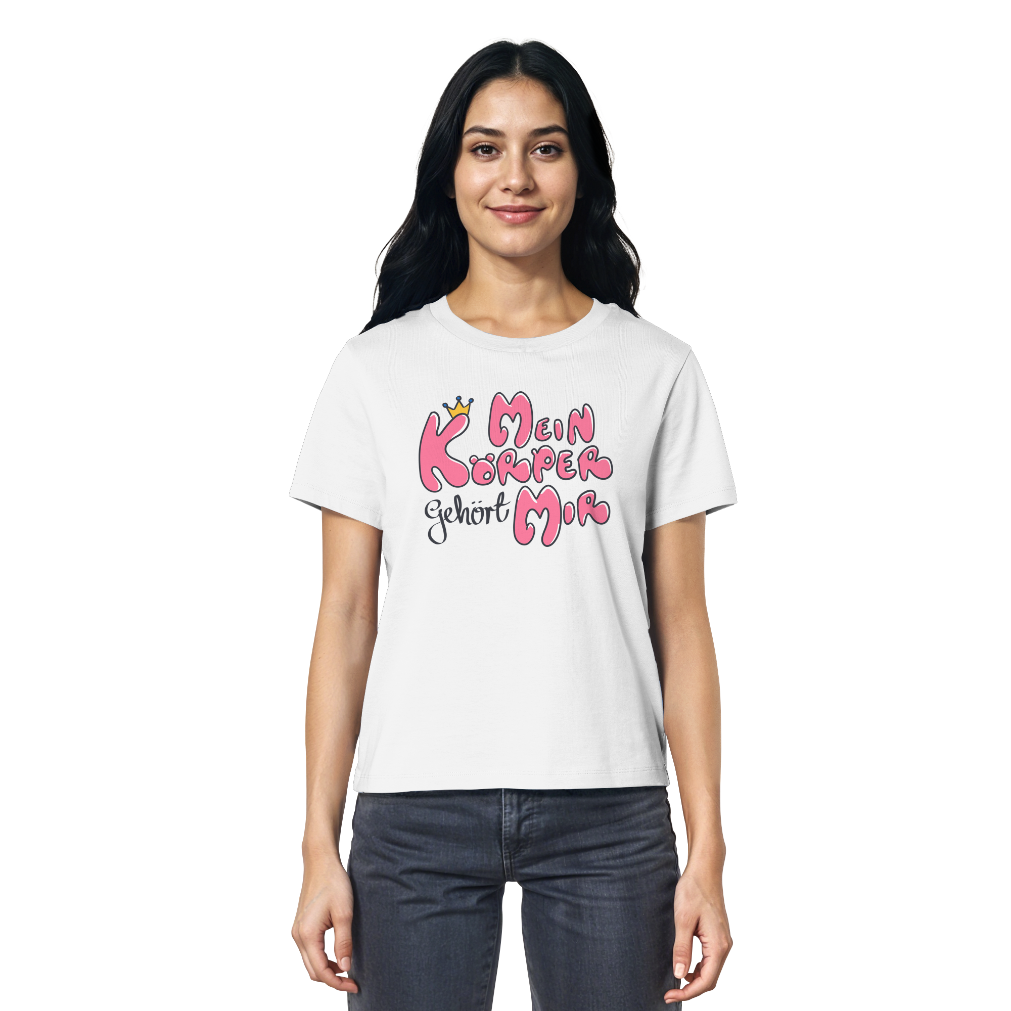 Mein Körper gehört mir "Pinke Edition" - Ladies Organic Shirt
