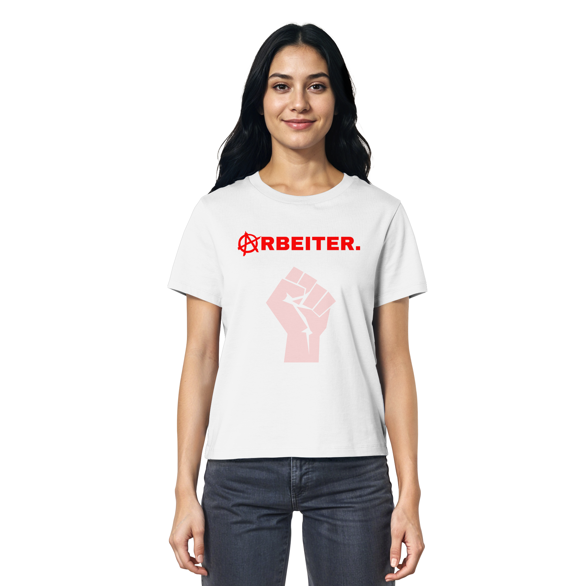 ARBEITER. "Solidarisch und Frei Edition" - Ladies Organic Shirt