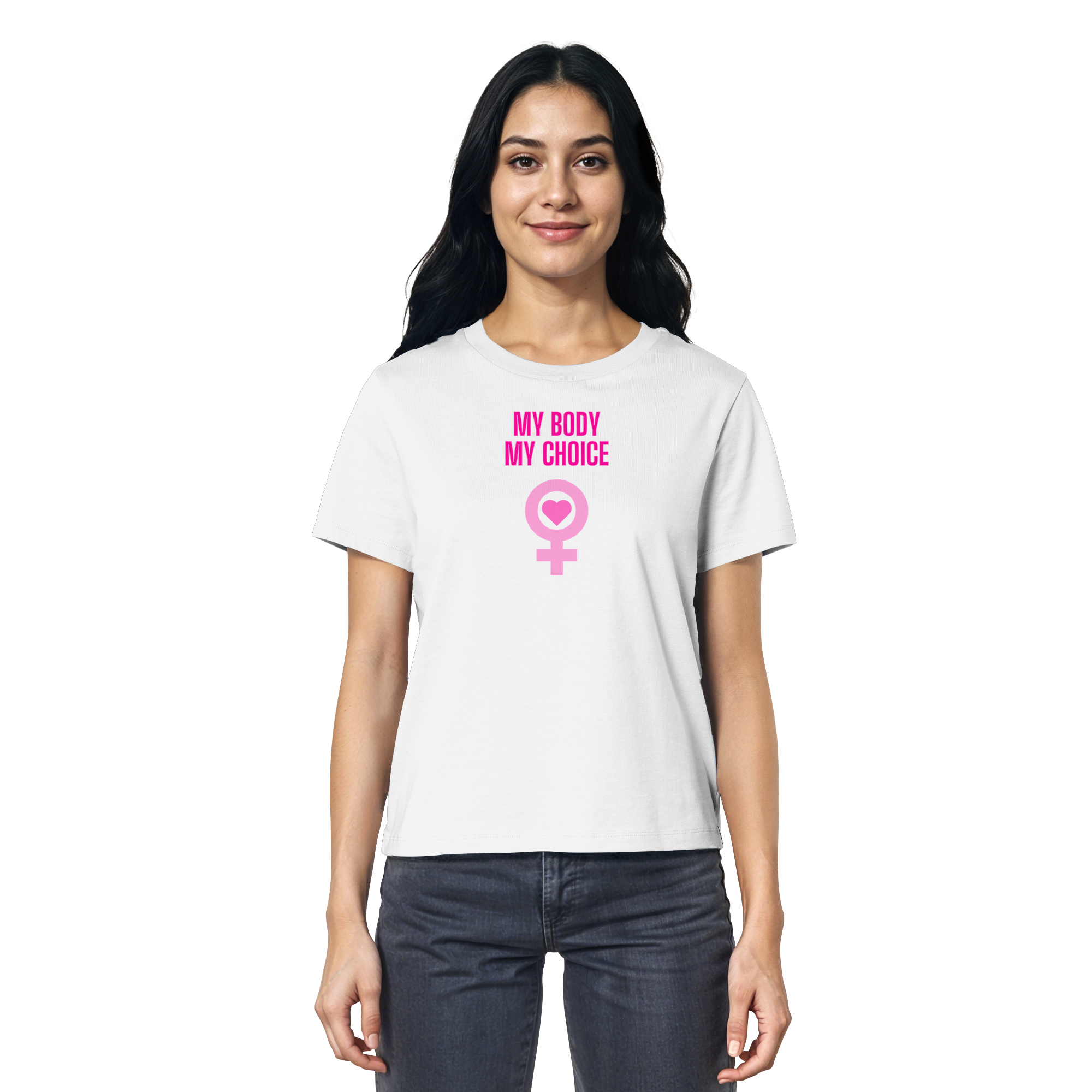 My Body My Choice "Pink Power Edition" - Ladies Organic Shirt