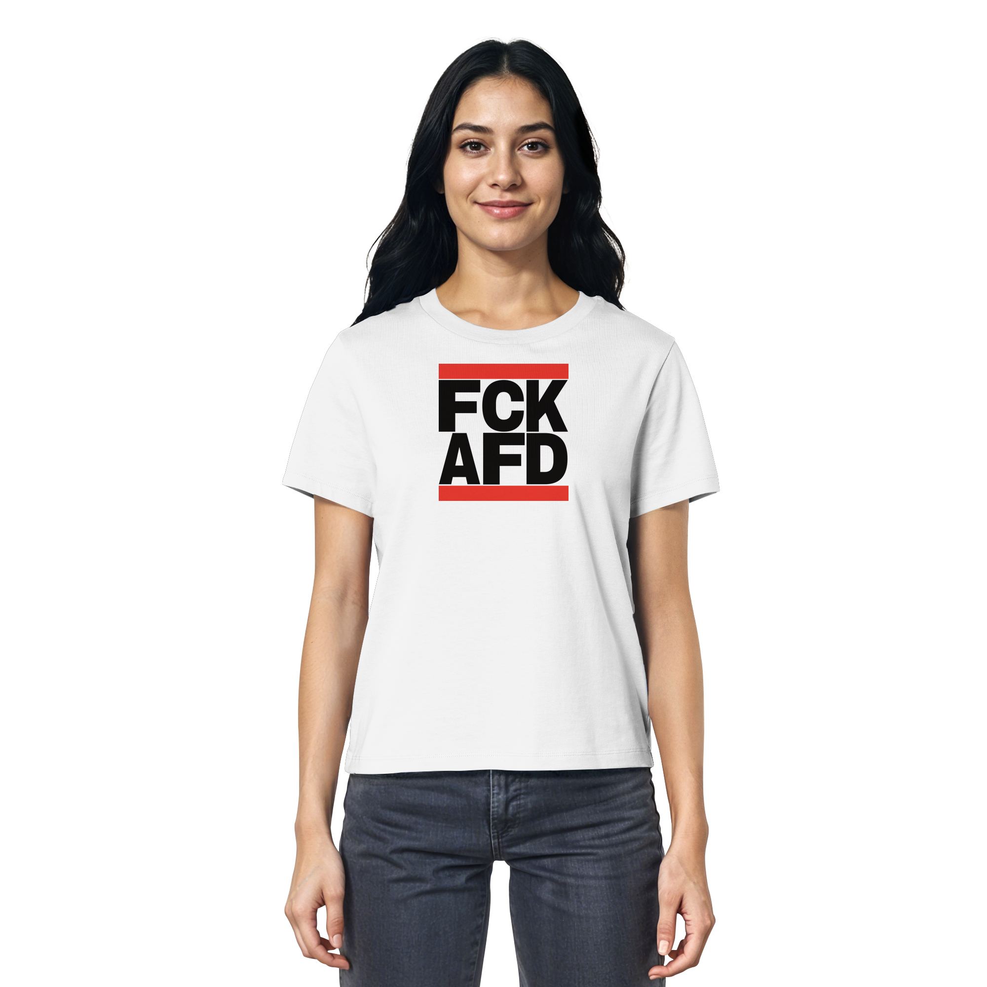 FCK AFD (schwarze Schrift) - Ladies Organic Shirt