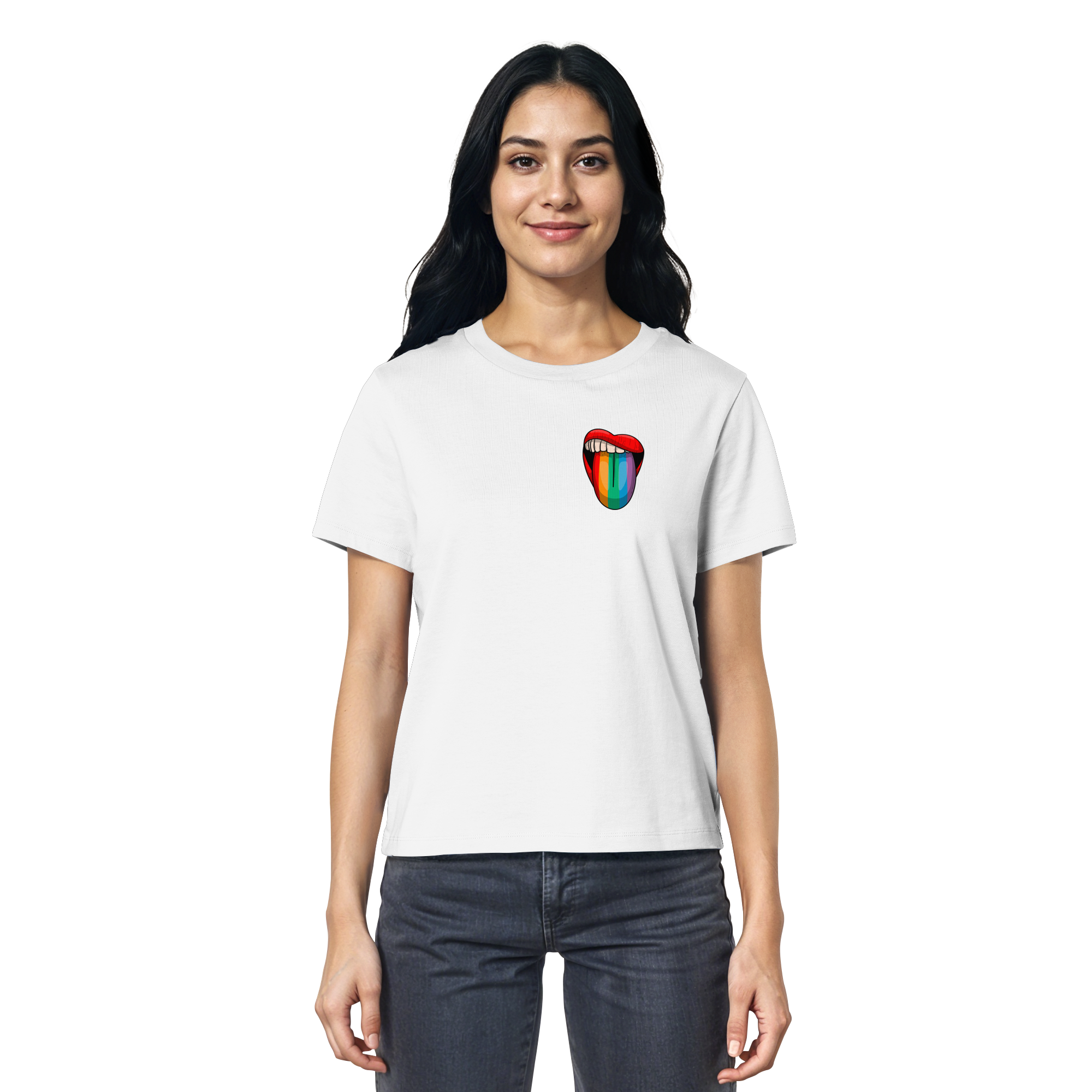 Speak Up or Shut Up Backprint - Ladies Organic Shirt