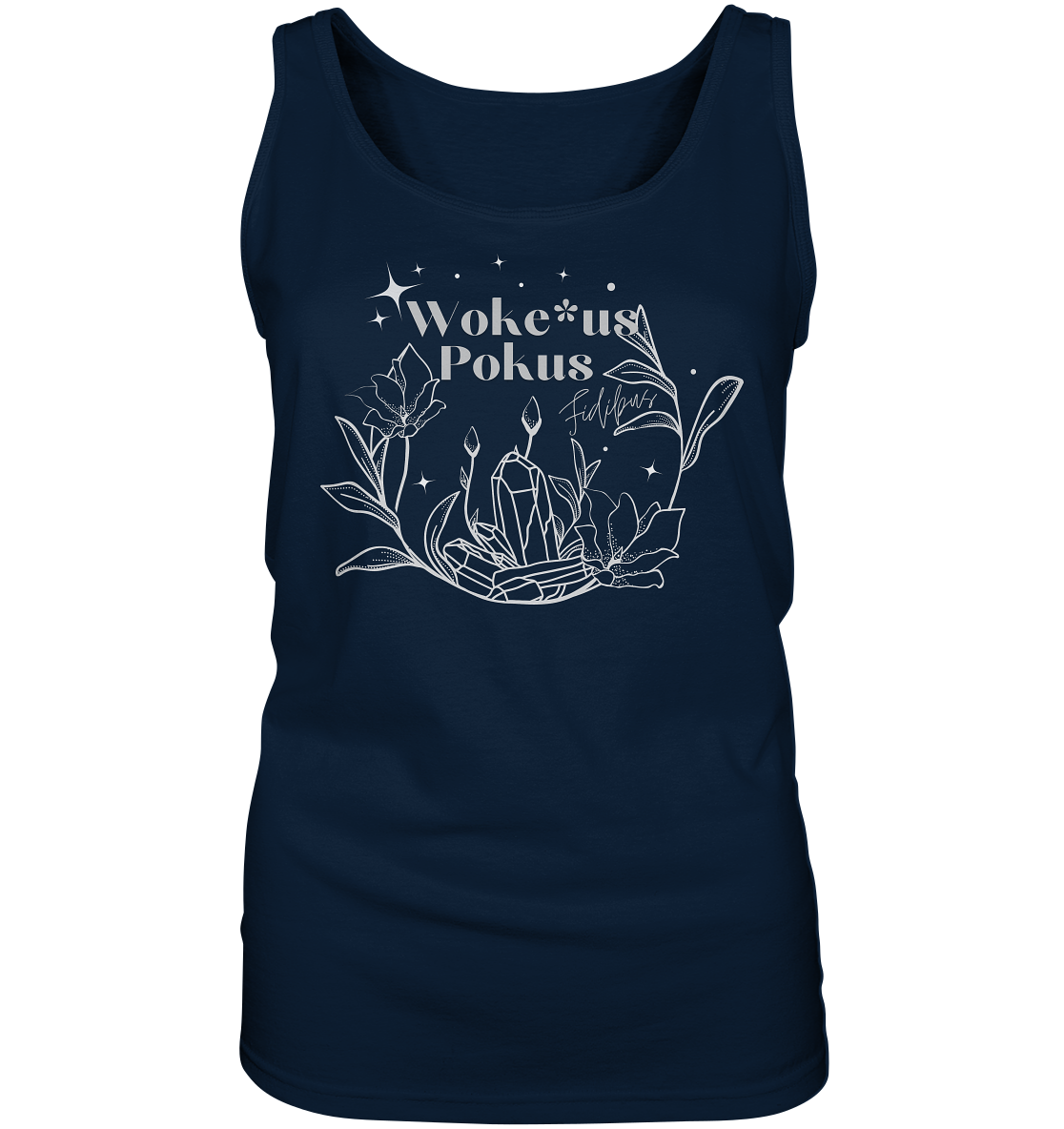 Woke*us Pokus (weiße Schrift) - Ladies Tank-Top