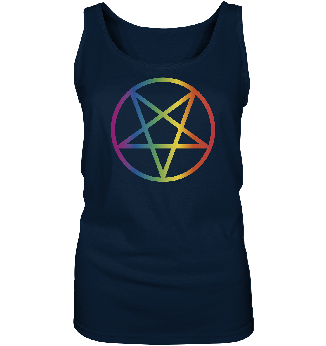 Regenbogen Pentagramm - Ladies Tank-Top