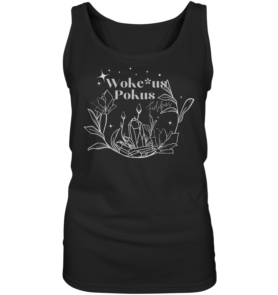 Woke*us Pokus (weiße Schrift) - Ladies Tank-Top