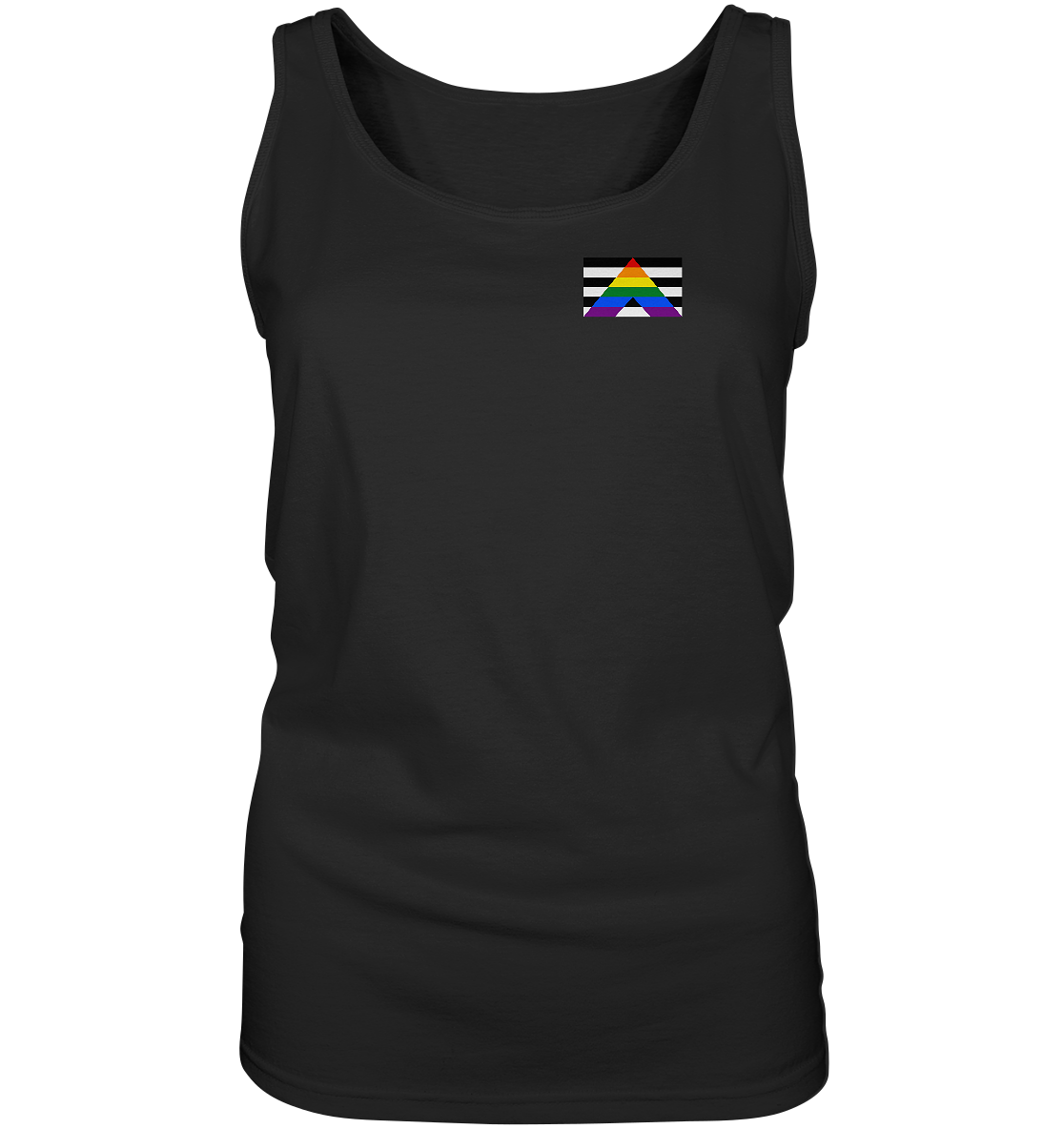 Straight Ally Pride Flag - Ladies Tank-Top