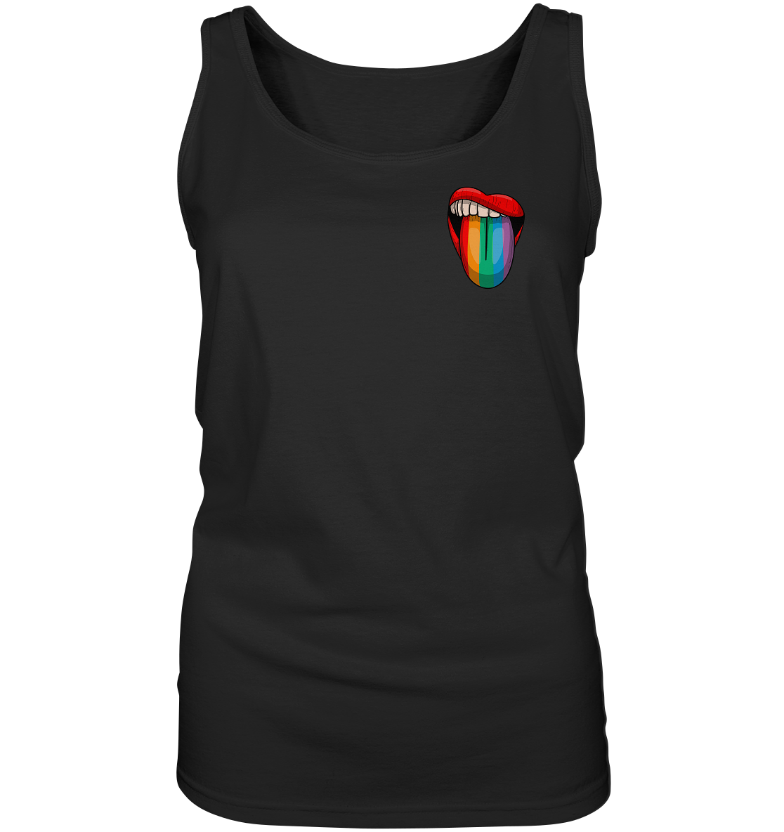 Speak Up or Shut Up Backprint - Ladies Tank-Top