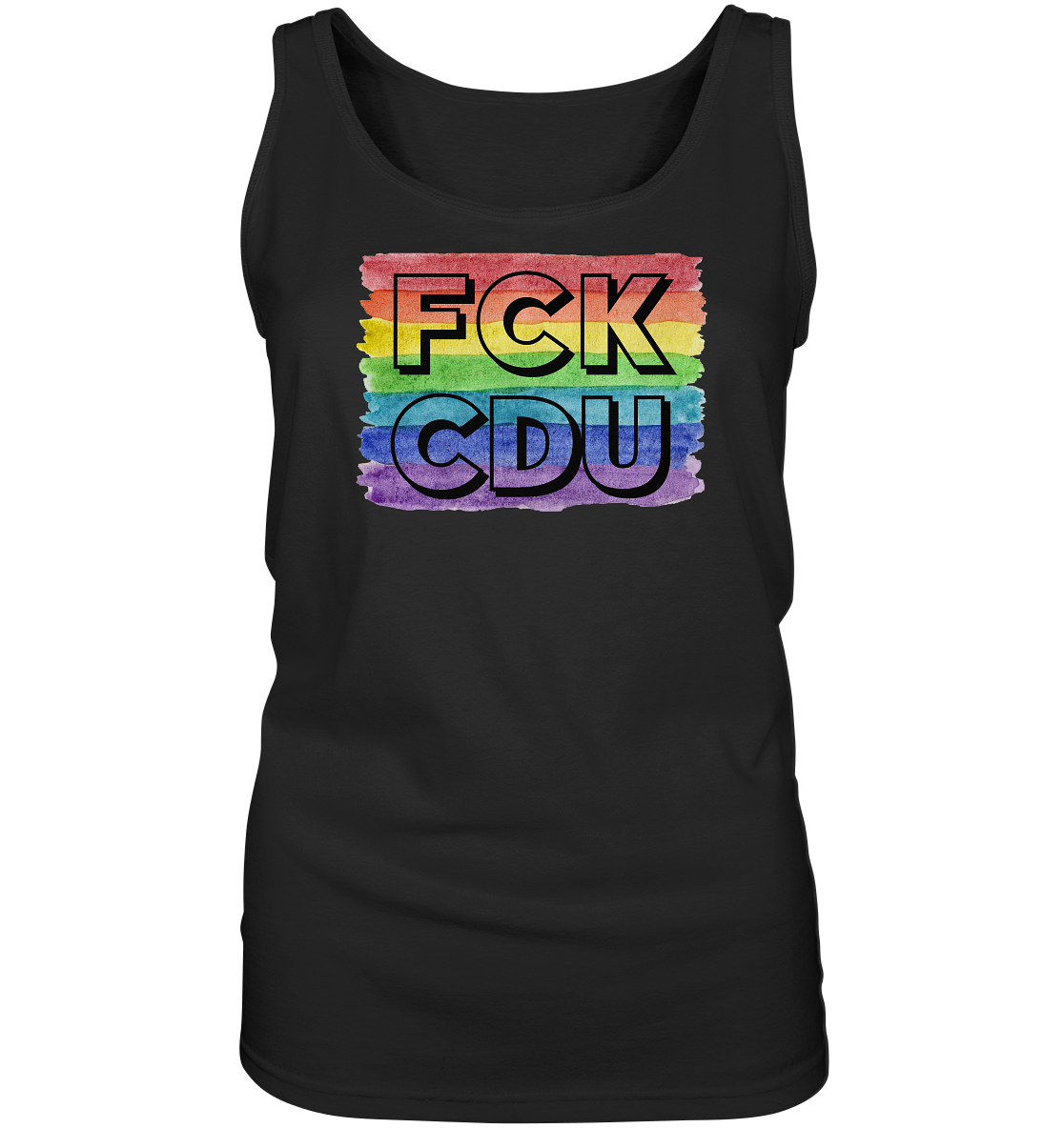 FCK CDU "Rainbow Resistance Edition" - Ladies Tank-Top
