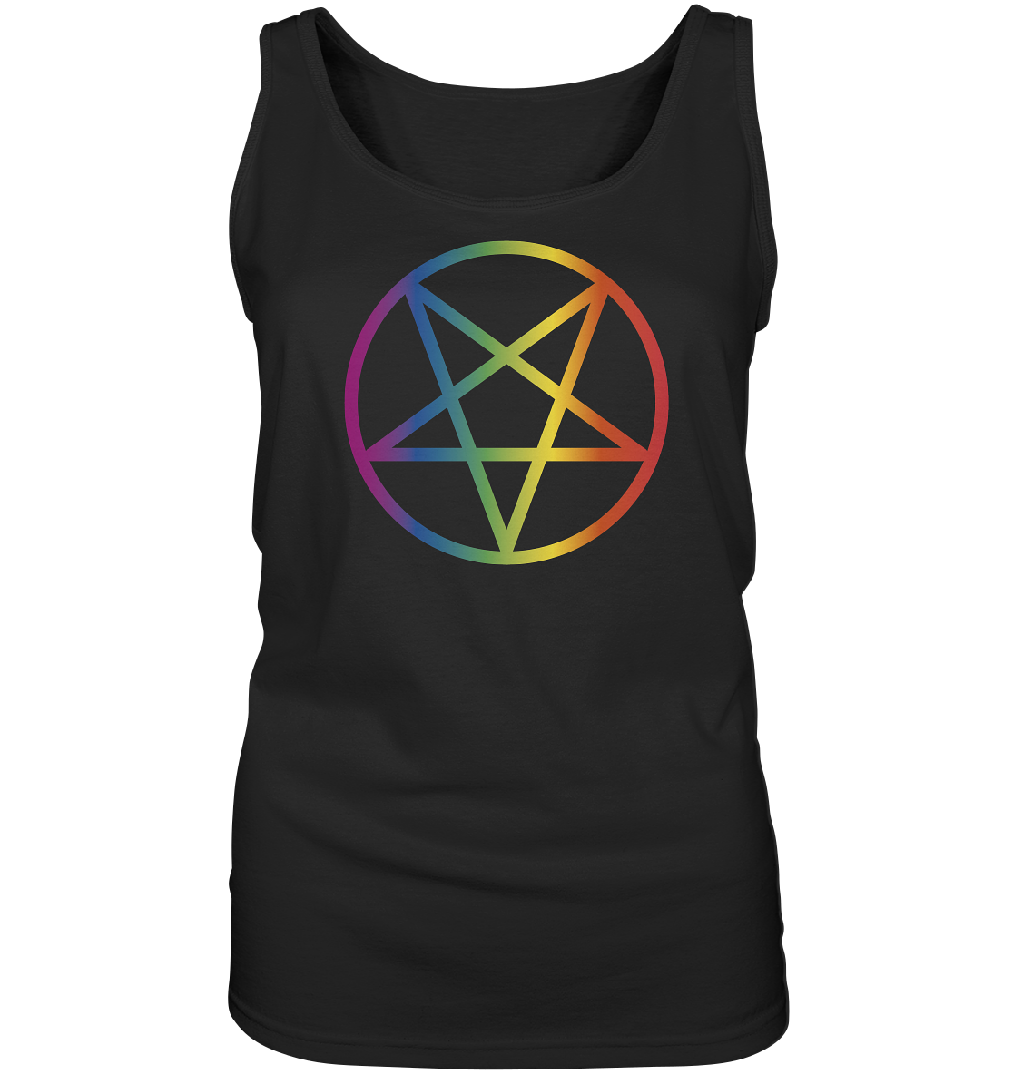 Regenbogen Pentagramm - Ladies Tank-Top
