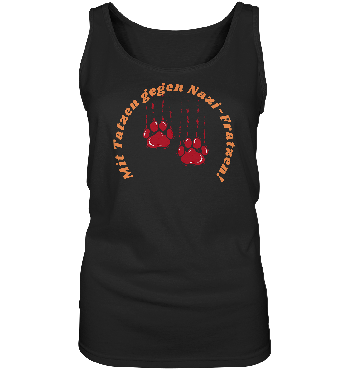 Mit Tatzen gegen Nazi Fratzen - Ladies Tank-Top