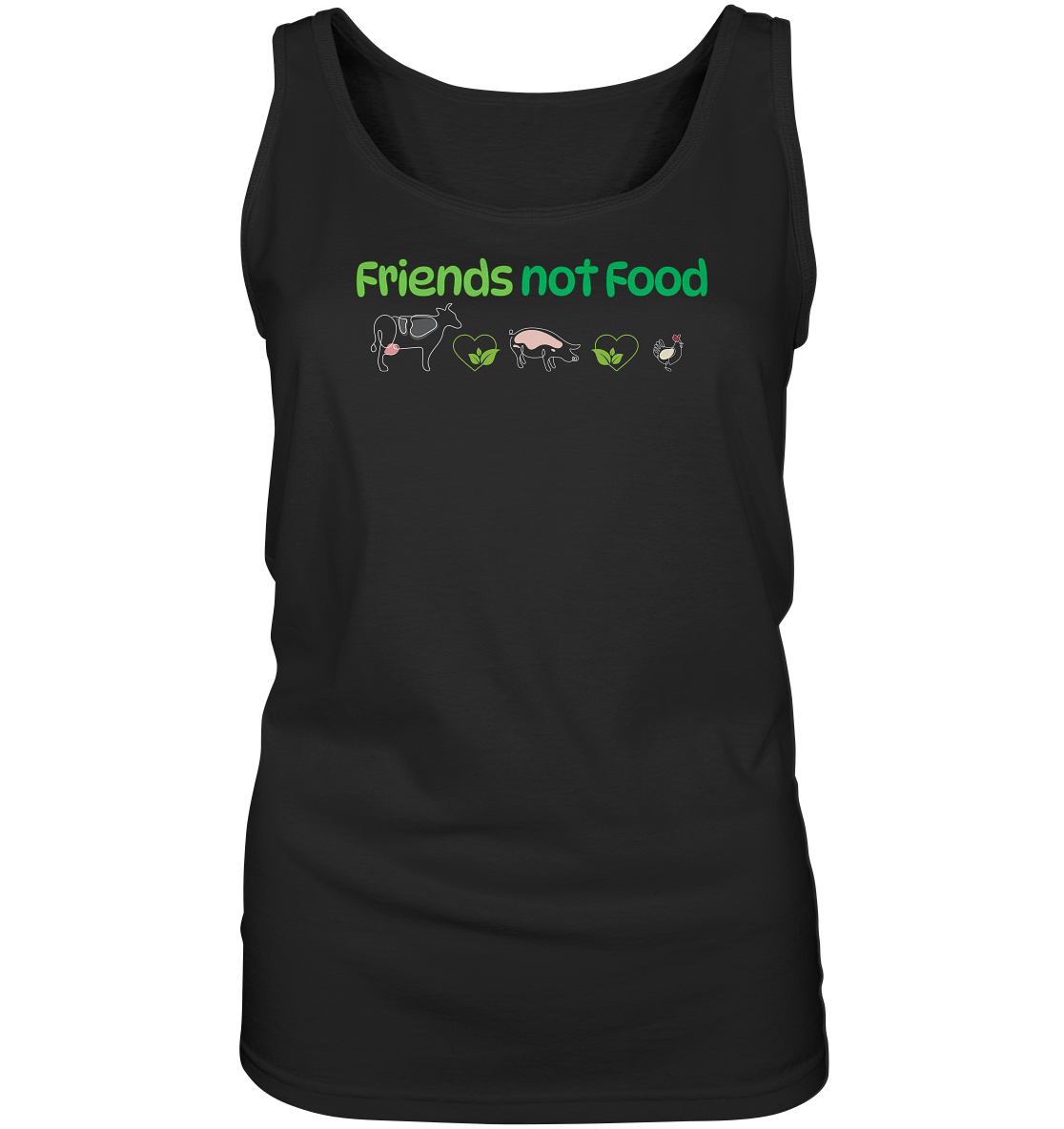 Friends Not Food - Ladies Tank-Top
