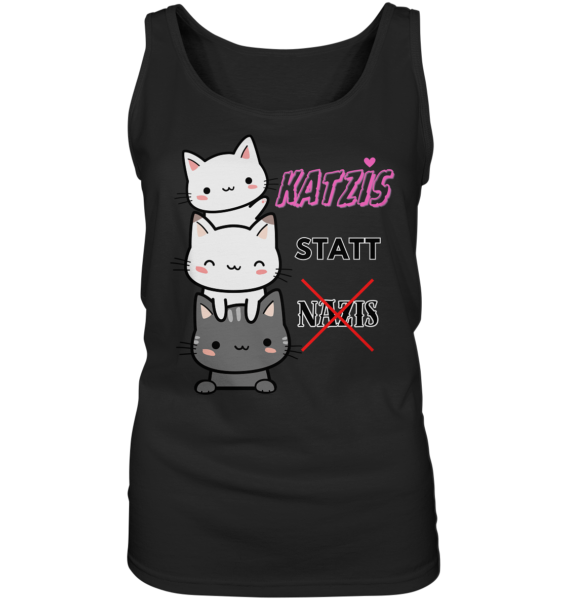 Katzis statt Nazis - Ladies Tank-Top