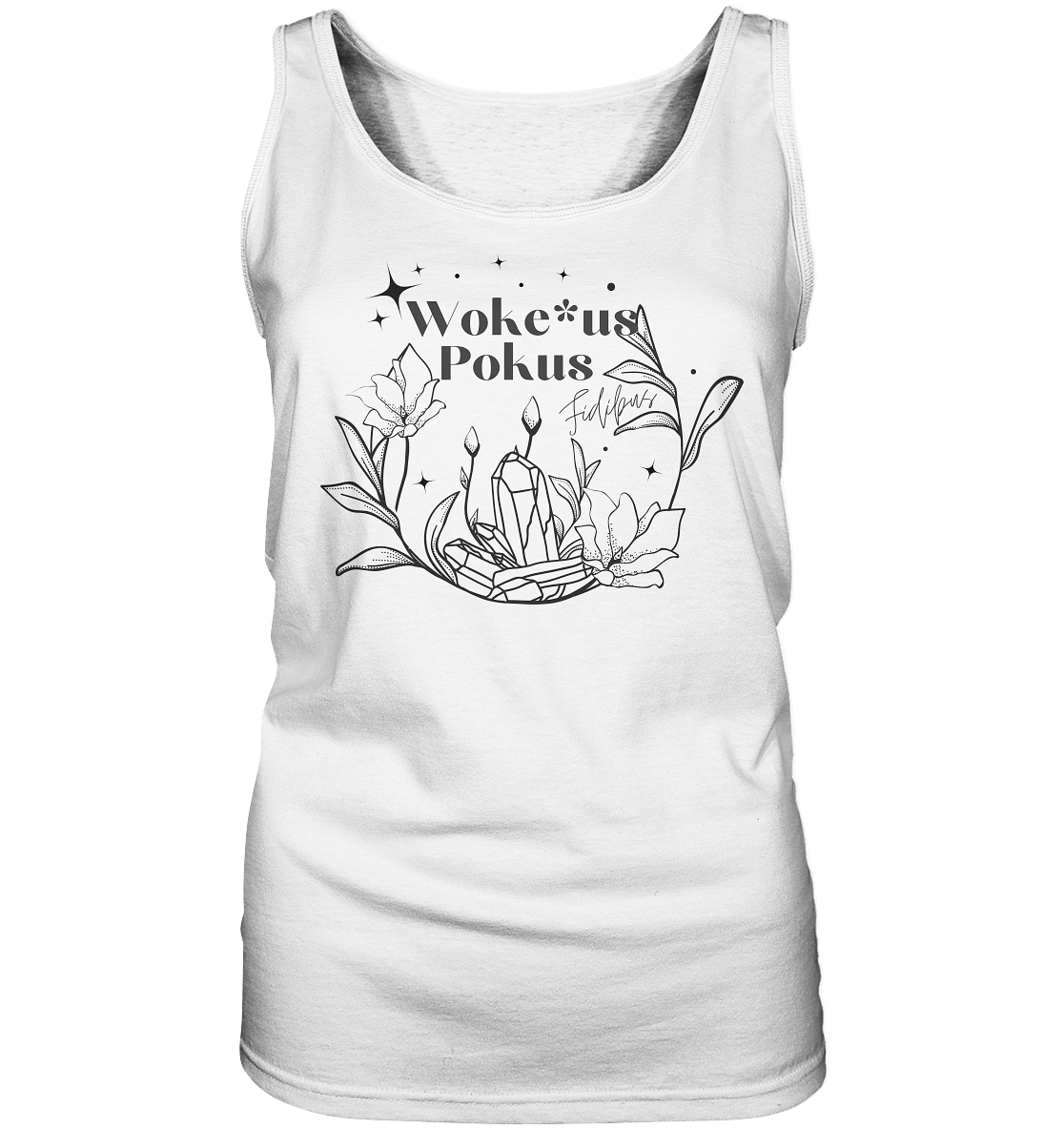 Woke*us Pokus (schwarze Schrift) - Ladies Tank-Top