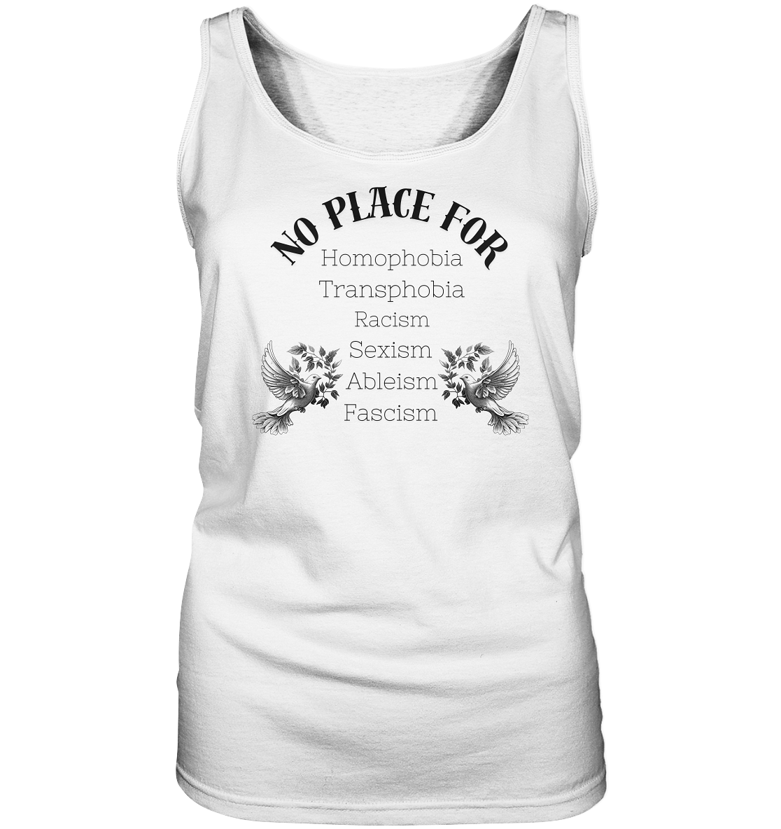 No Place For (schwarze Schrift) - Ladies Tank-Top