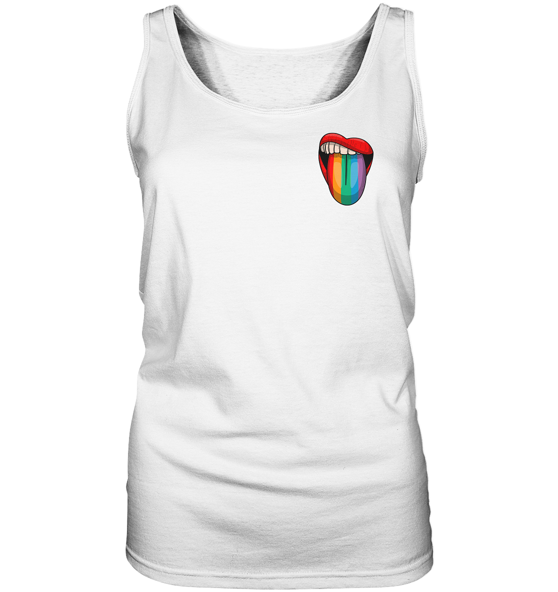 Speak Up or Shut Up Backprint - Ladies Tank-Top