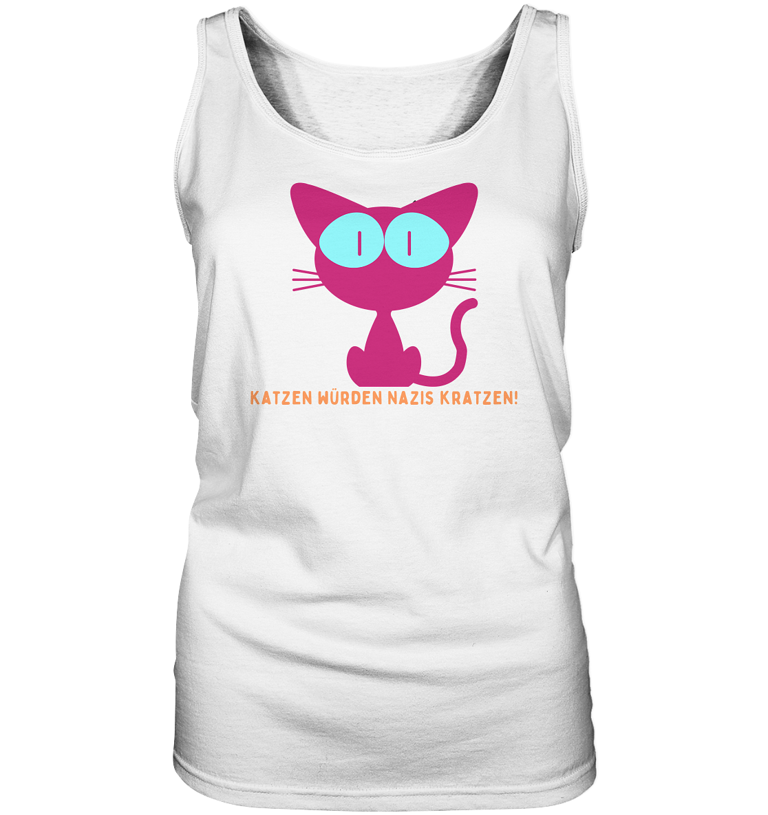 Katzen würden Nazis kratzen - Ladies Tank-Top