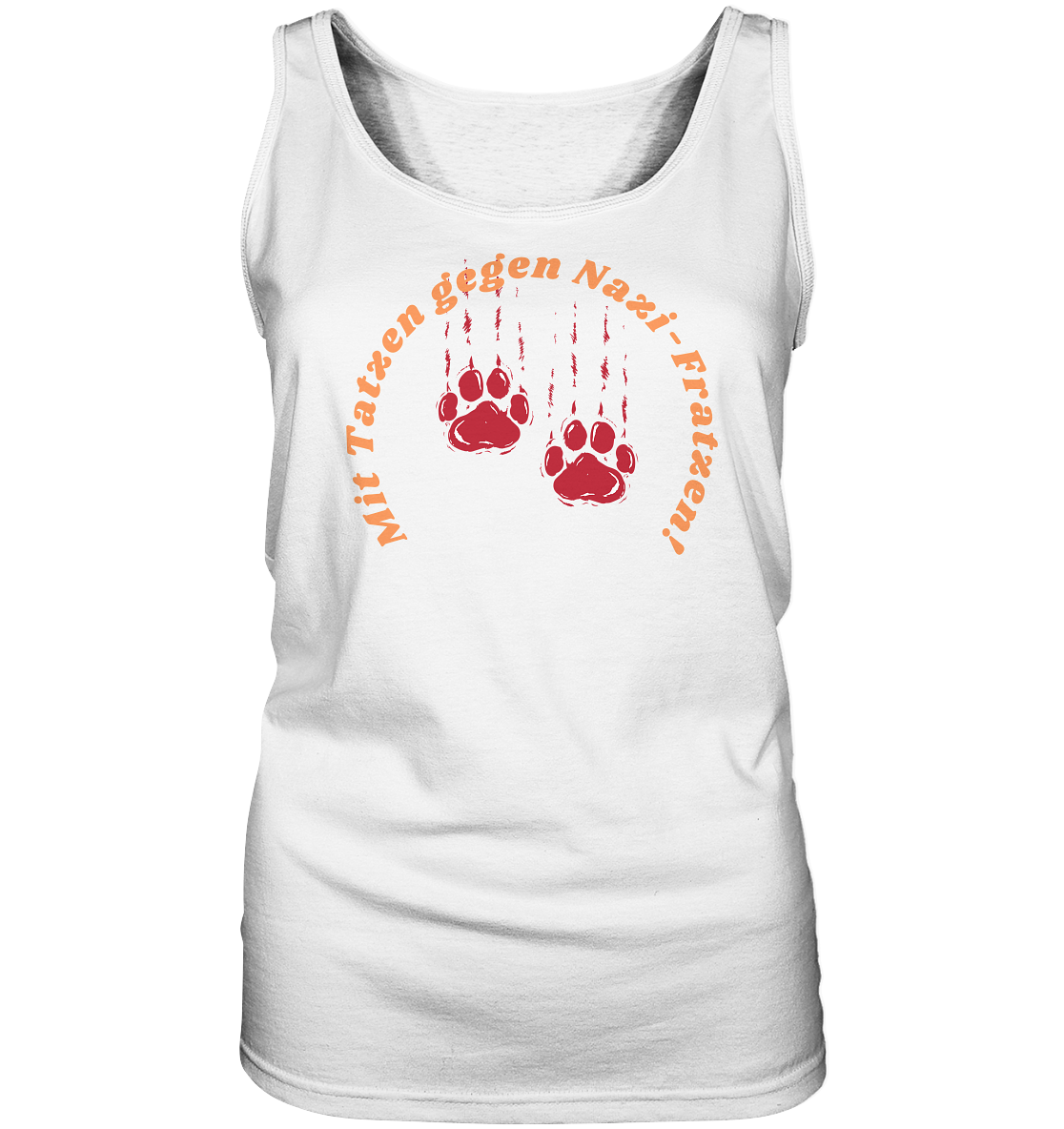 Mit Tatzen gegen Nazi Fratzen - Ladies Tank-Top