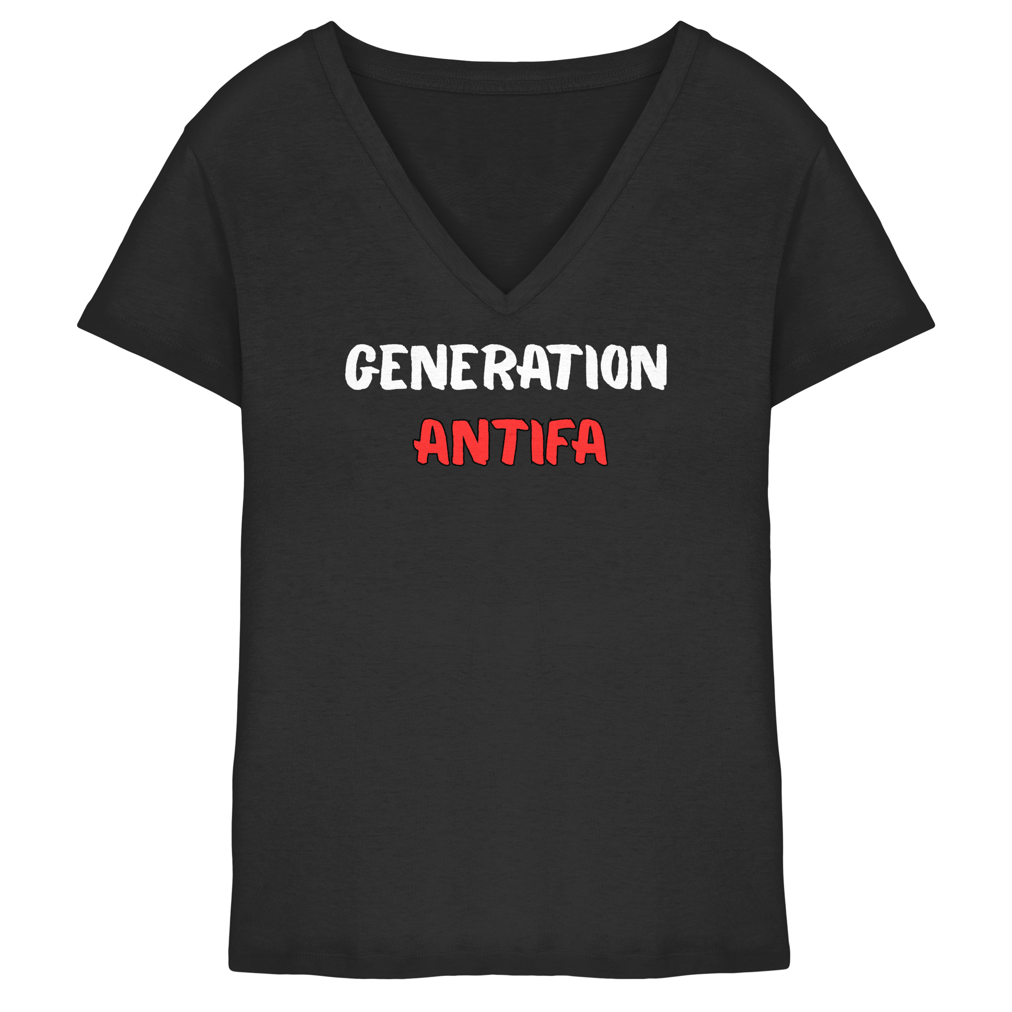 Generation Antifa - Ladies V-Neck Shirt