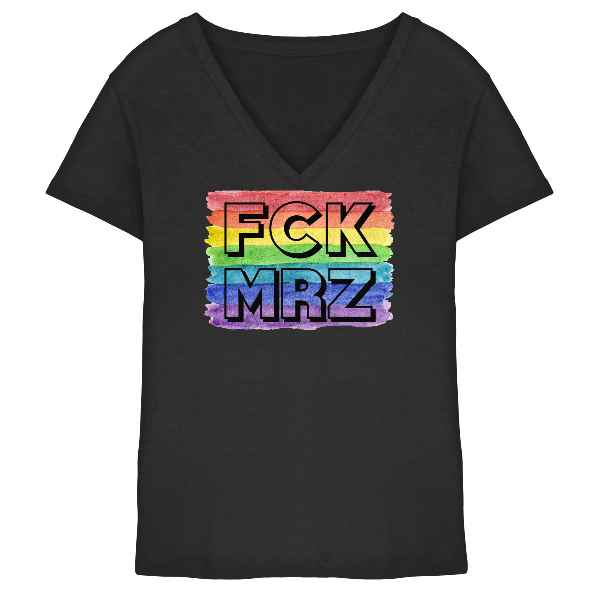 FCK MRZ "Rainbow Resistance Edition" - Ladies V-Neck Shirt