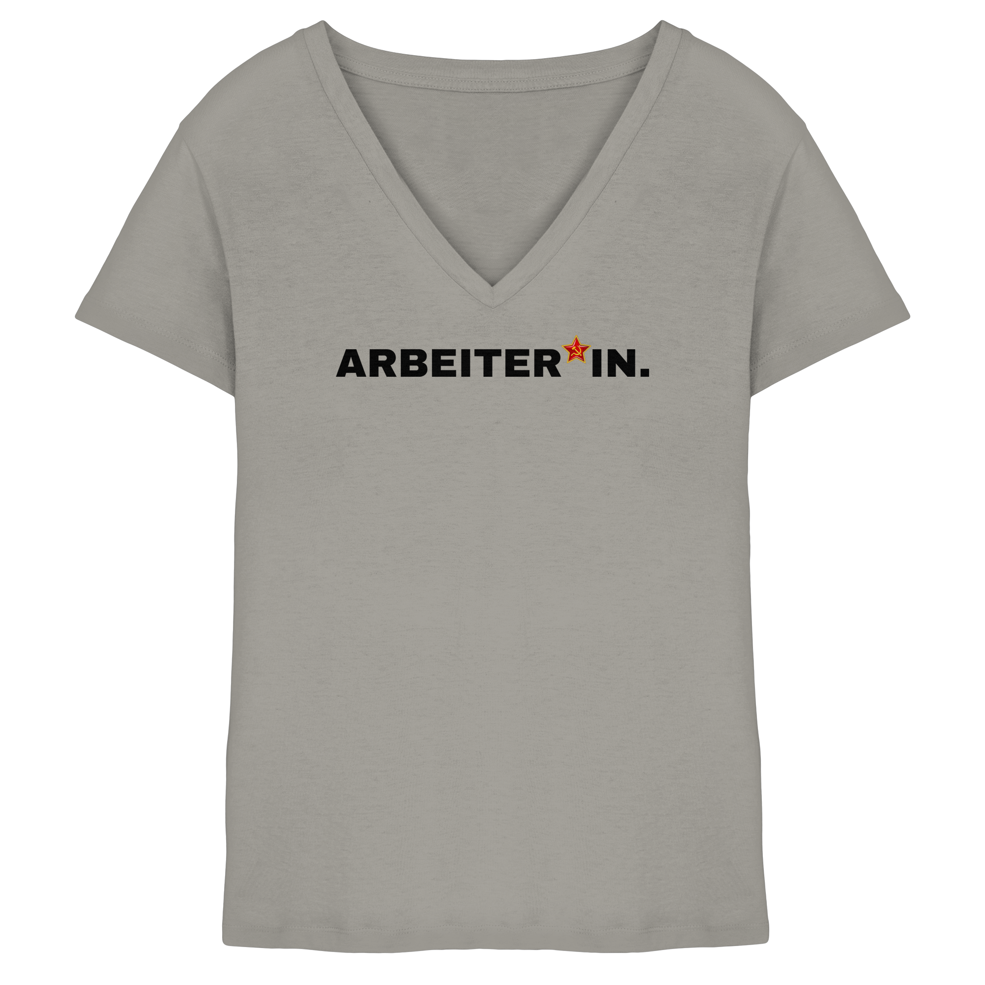 ARBEITER*IN. "Plain Work Edition" - Ladies V-Neck Shirt