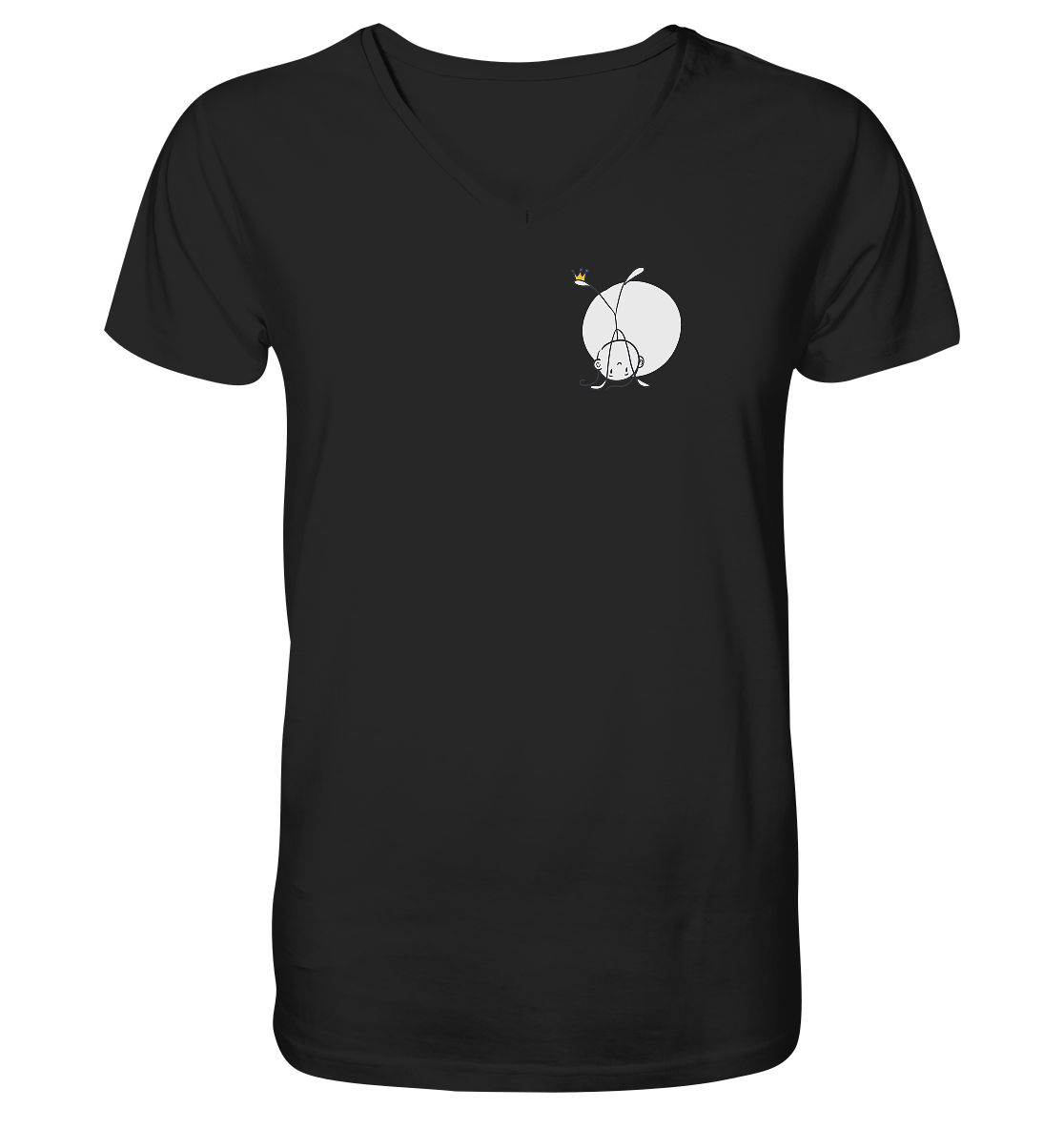 Mein Körper gehört mir "Bunte Edition" Backprint - Mens Organic V-Neck Shirt