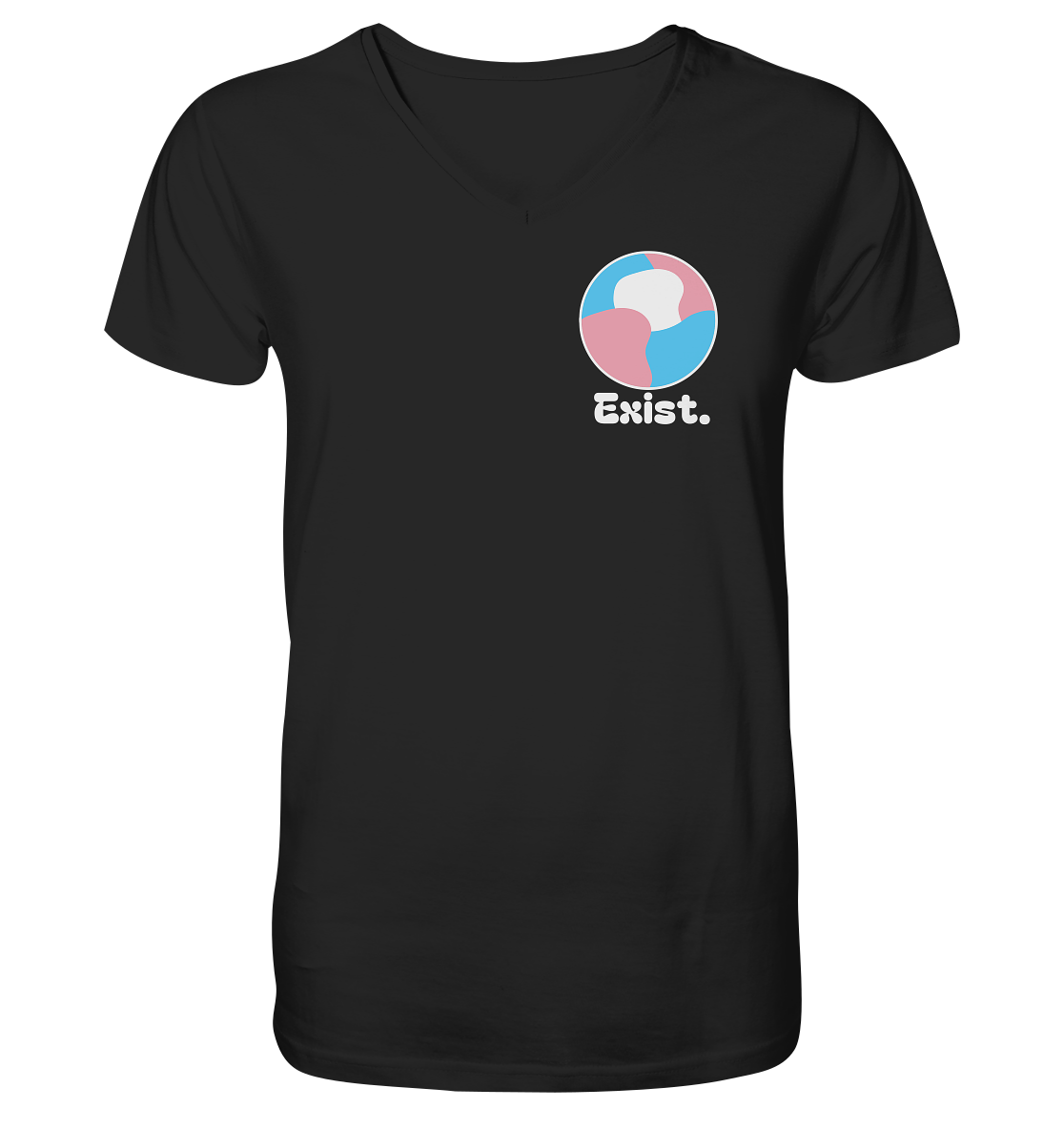 Exist "Trans Edition" - Mens Organic V-Neck Shirt
