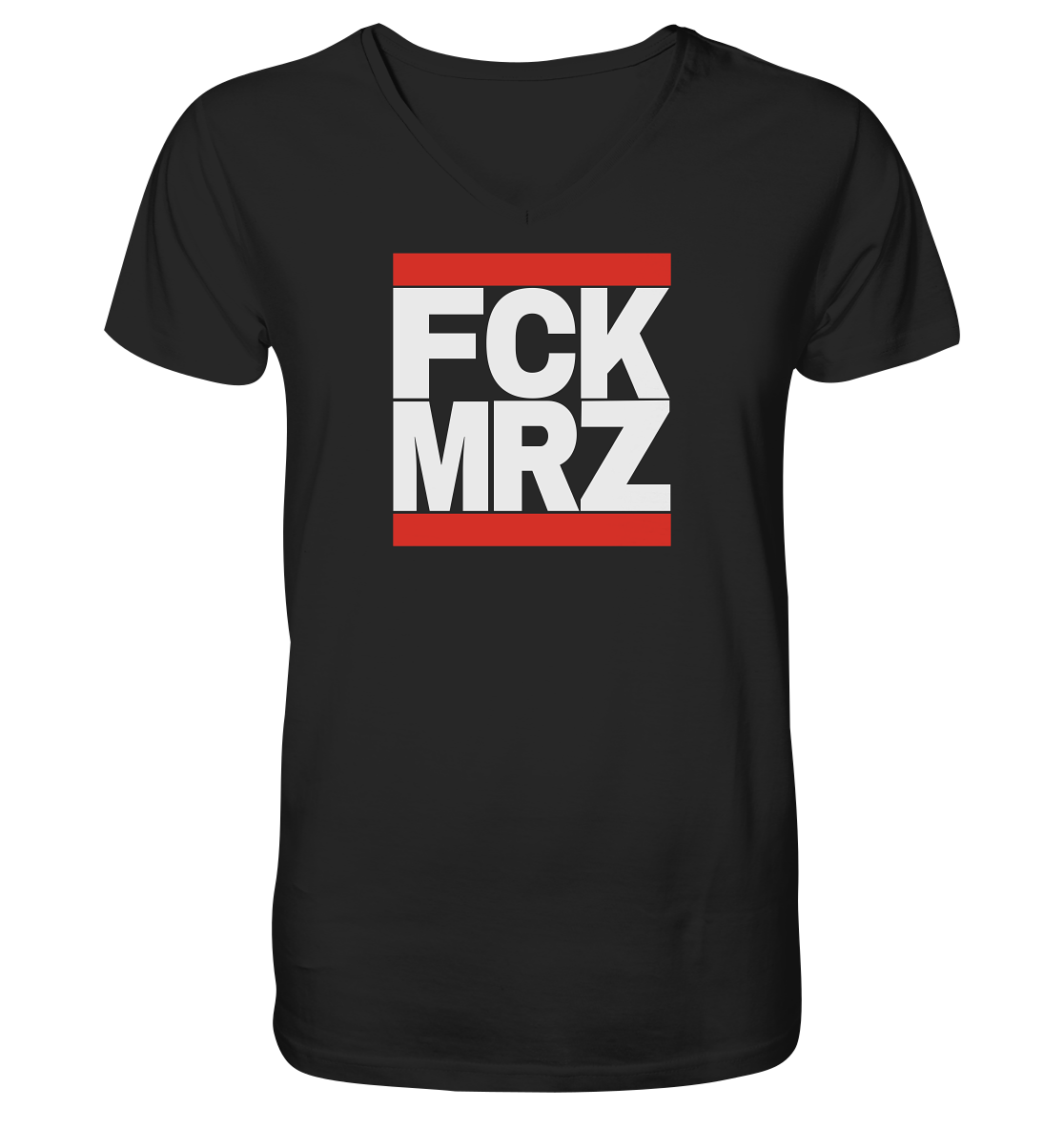FCK MRZ (weiße Schrift) - Mens Organic V-Neck Shirt