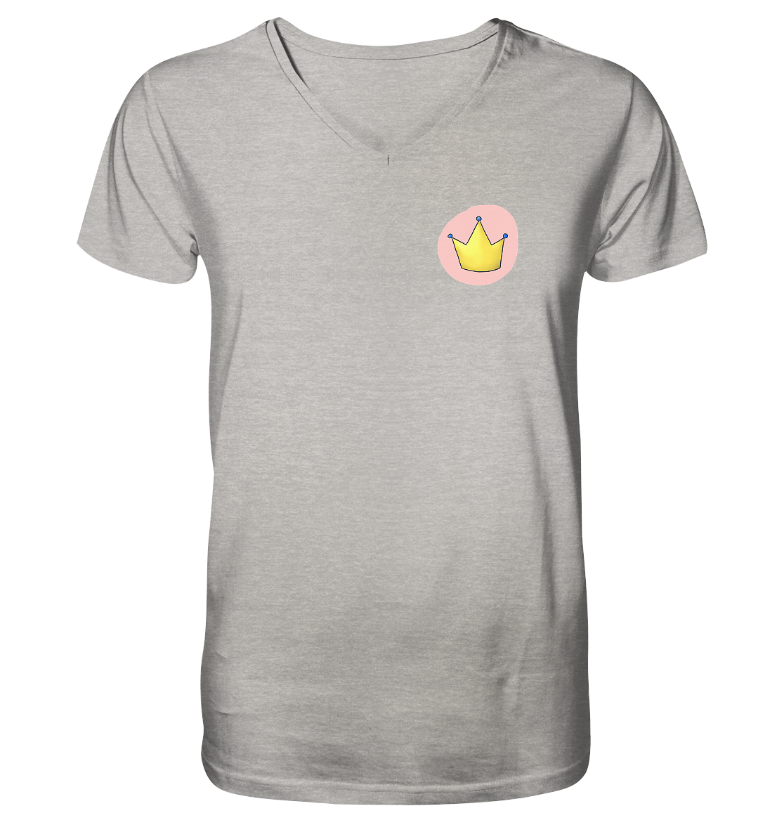 Survivor Queens Logo "Pink Bubble Edition" - Mens Organic V-Neck Shirt