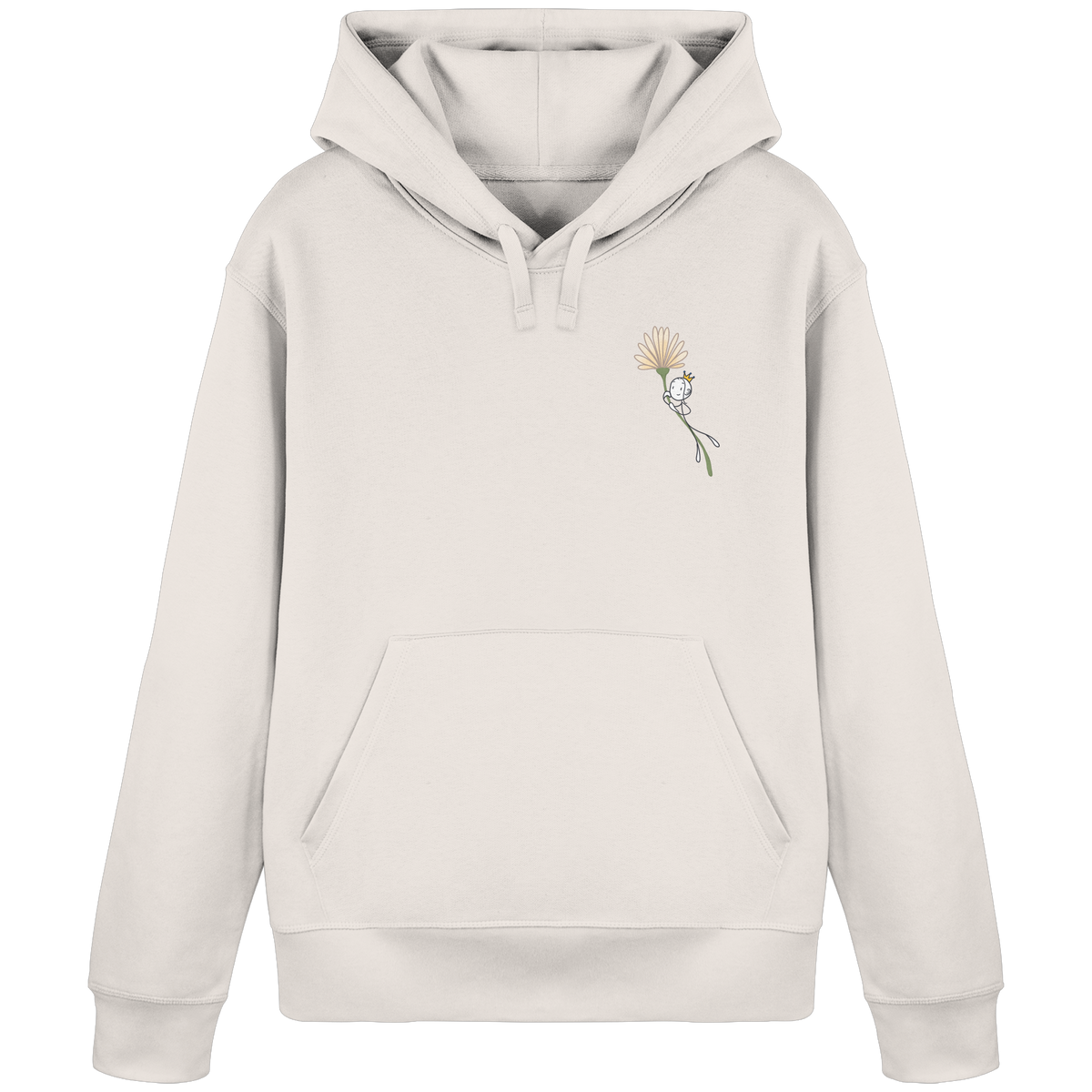 Seelenmännchen "Blumenfliegen Edition" (hell) - Organic Basic Hoodie